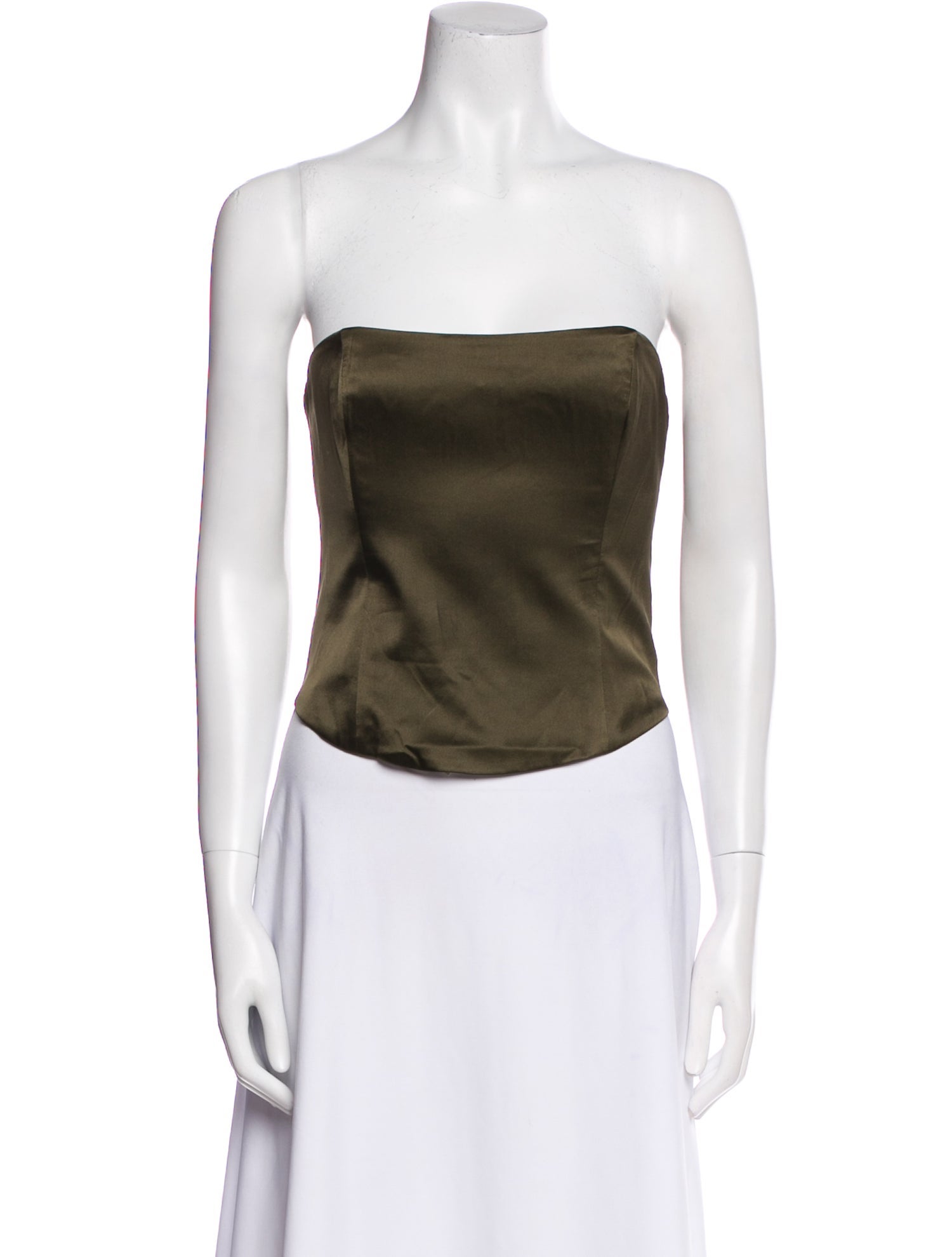 Staud Silk Strapless Crop Top w/ Tags