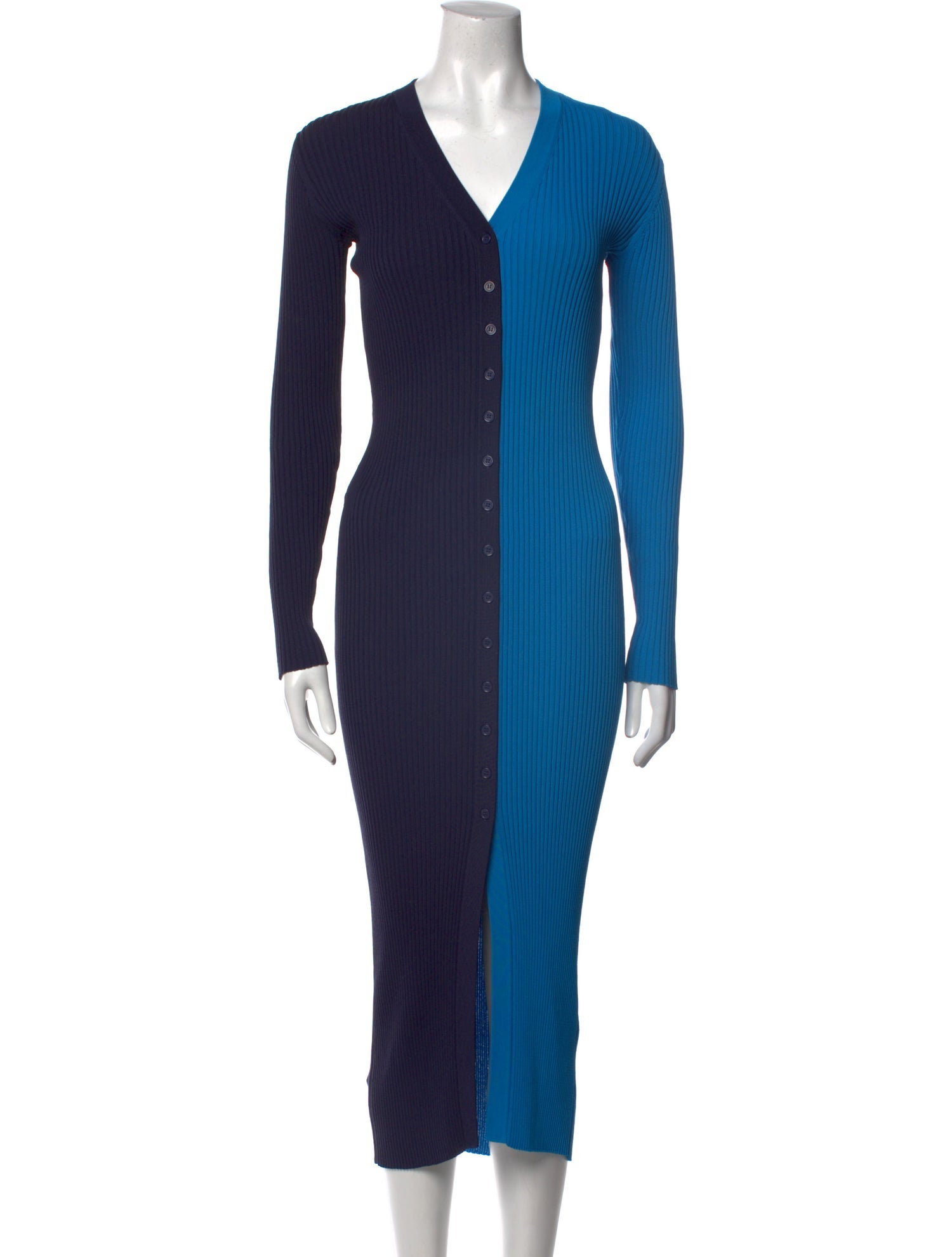 Staud V-Neck Long Dress