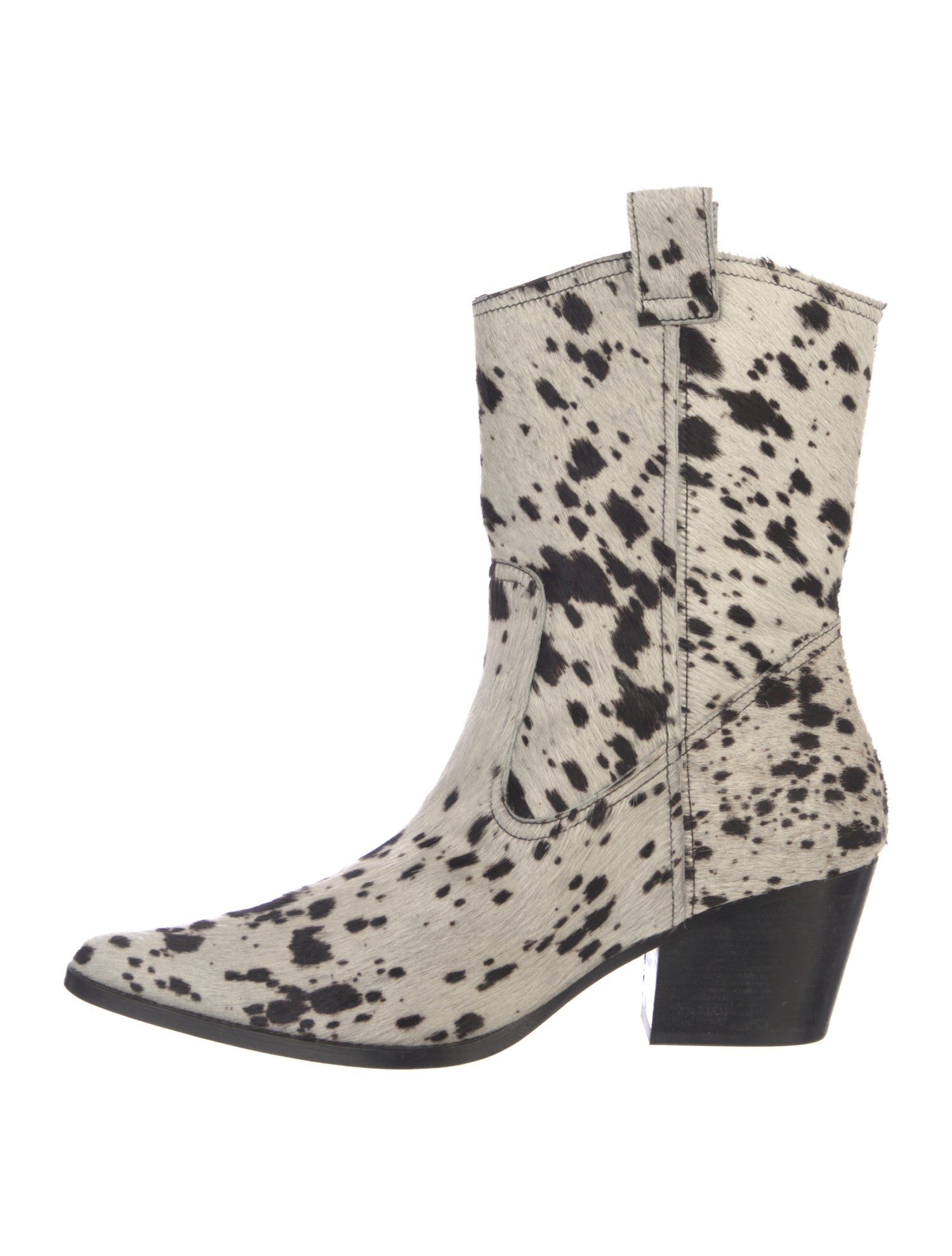 Staud Ponyhair Animal Print Western Boots