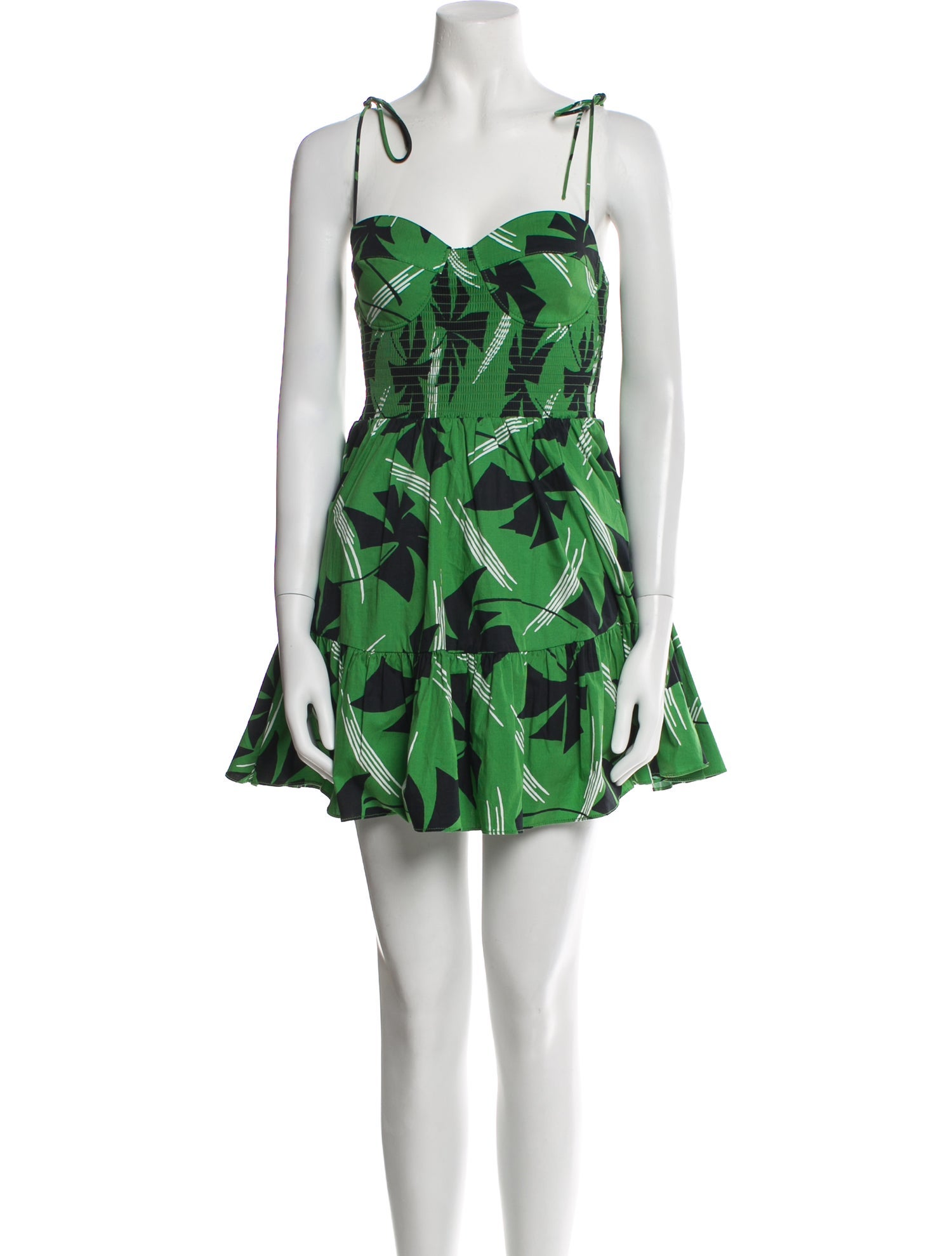 Staud Floral Print Mini Dress