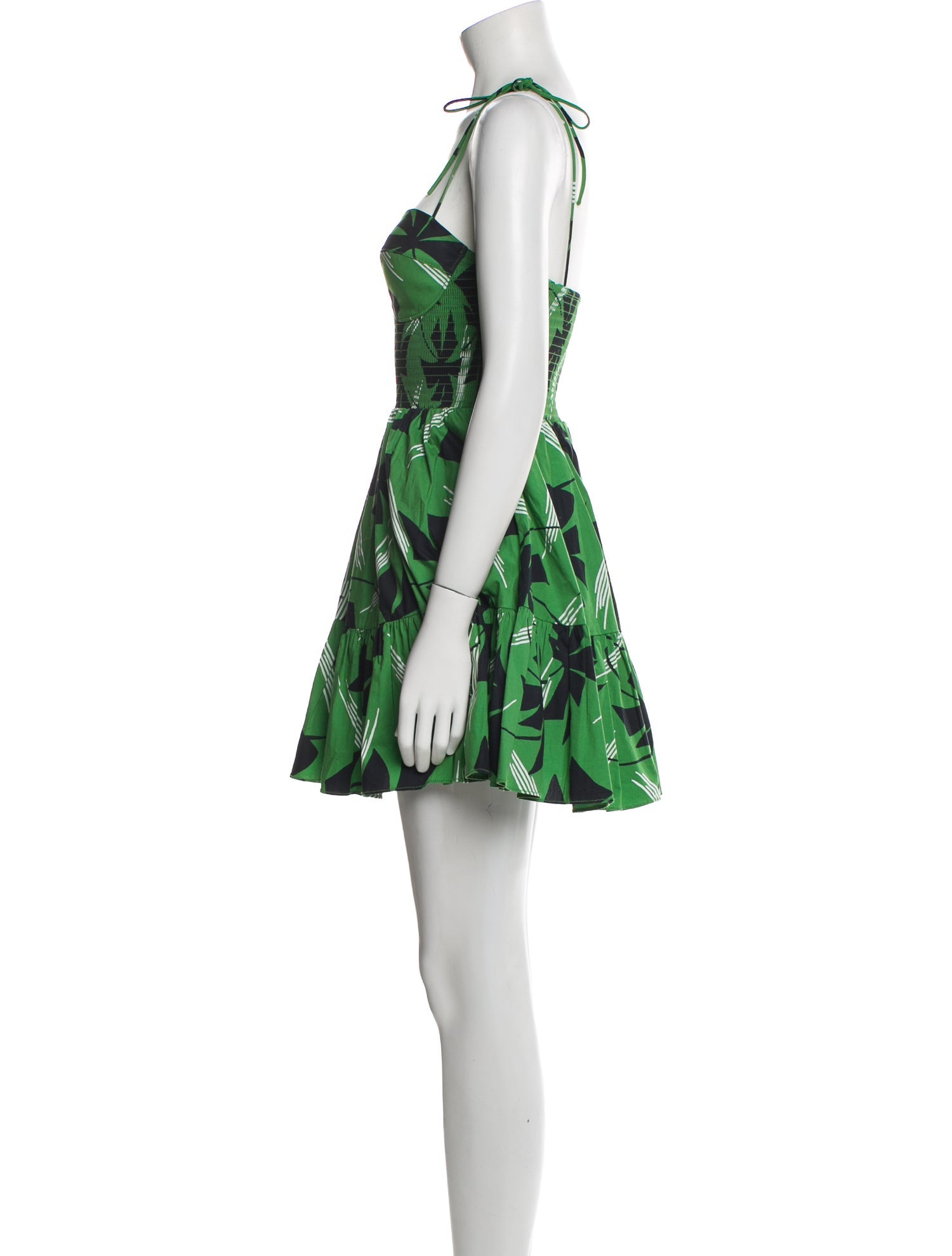 Staud Floral Print Mini Dress