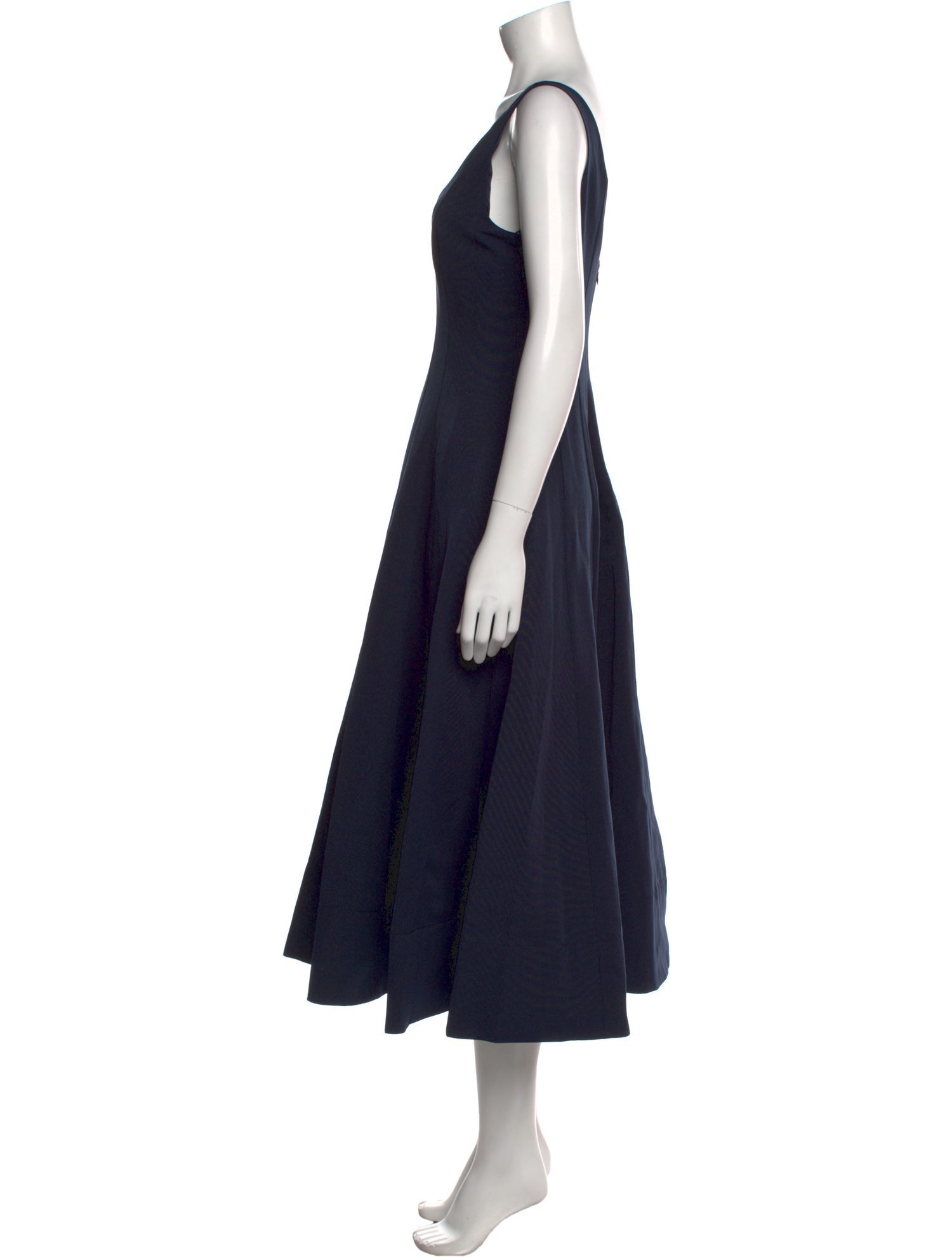 Staud V-Neck Long Dress