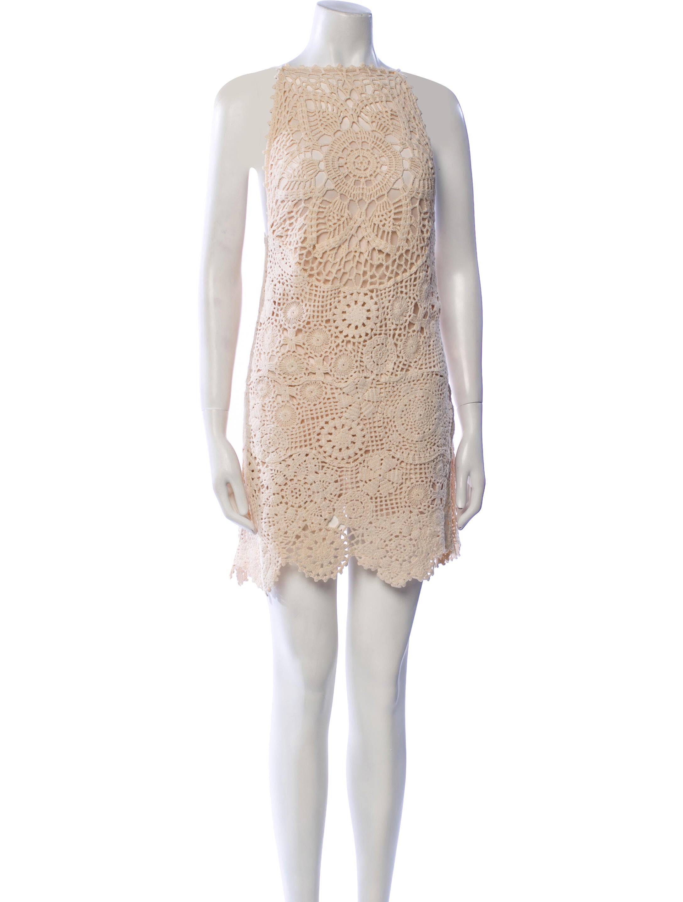 Staud Lace Pattern Mini Dress