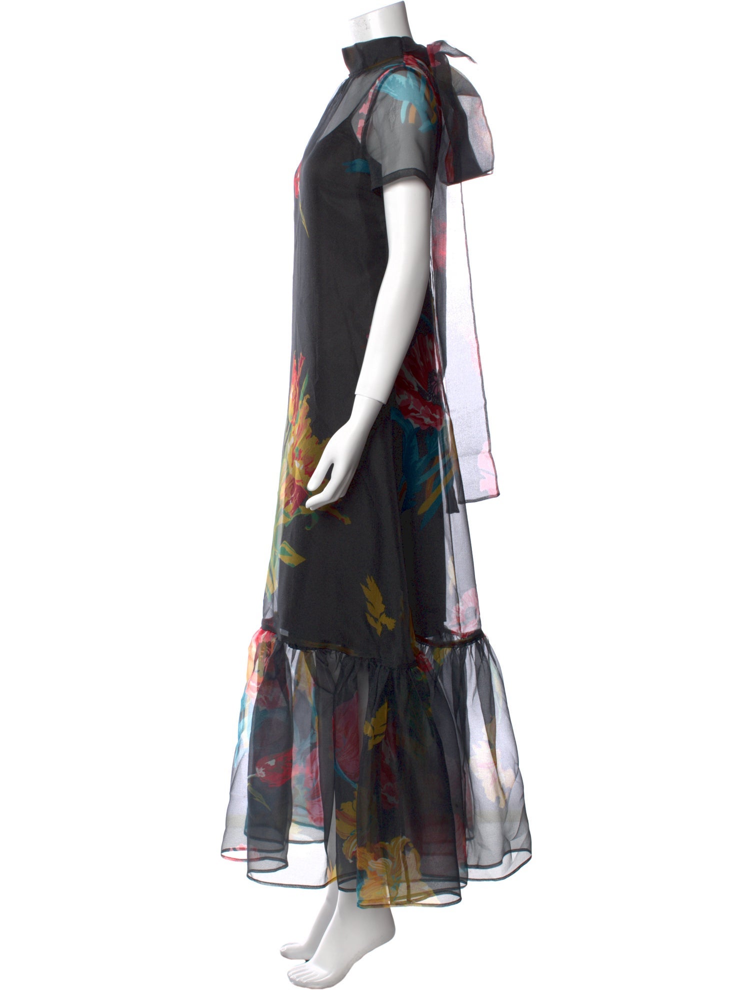 Staud Printed Long Dress