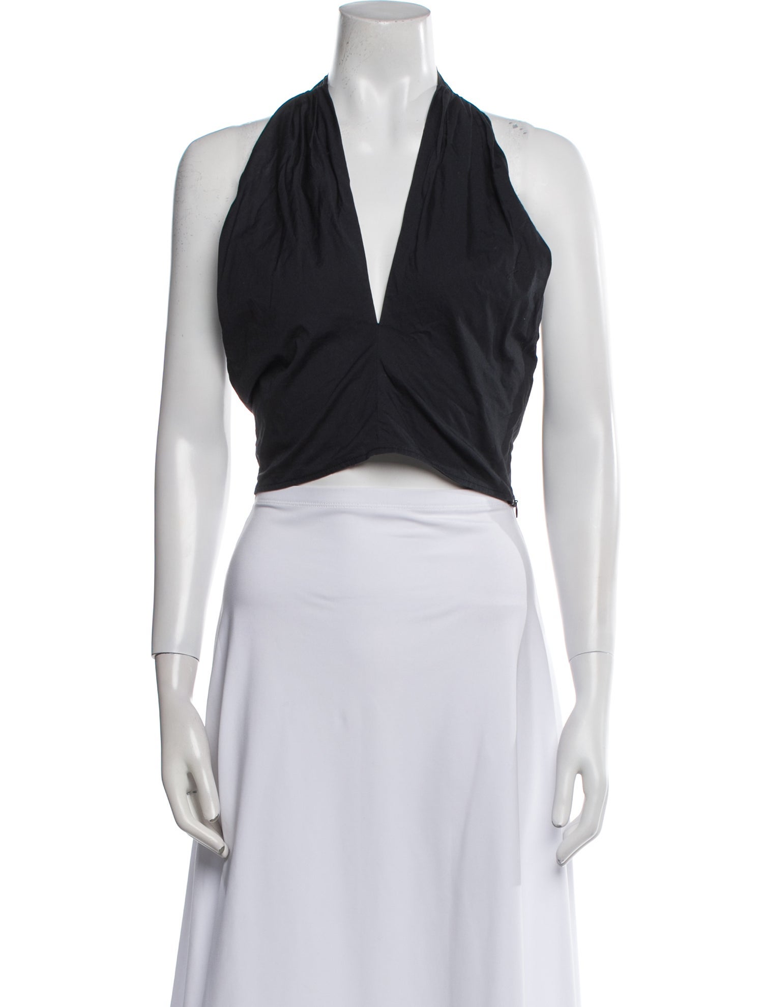 Staud V-Neck Sleeveless Crop Top