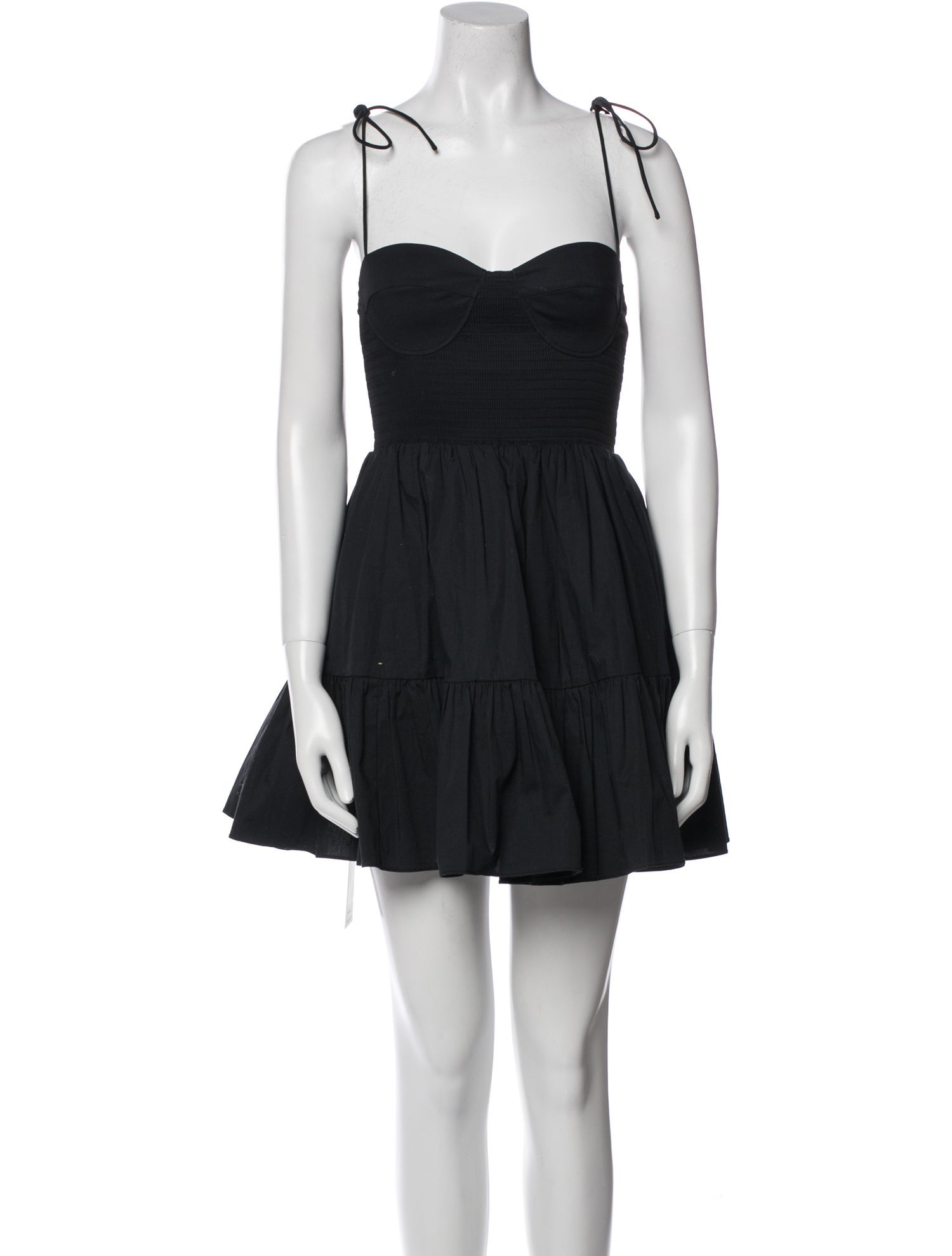 Staud Square Neckline Mini Dress