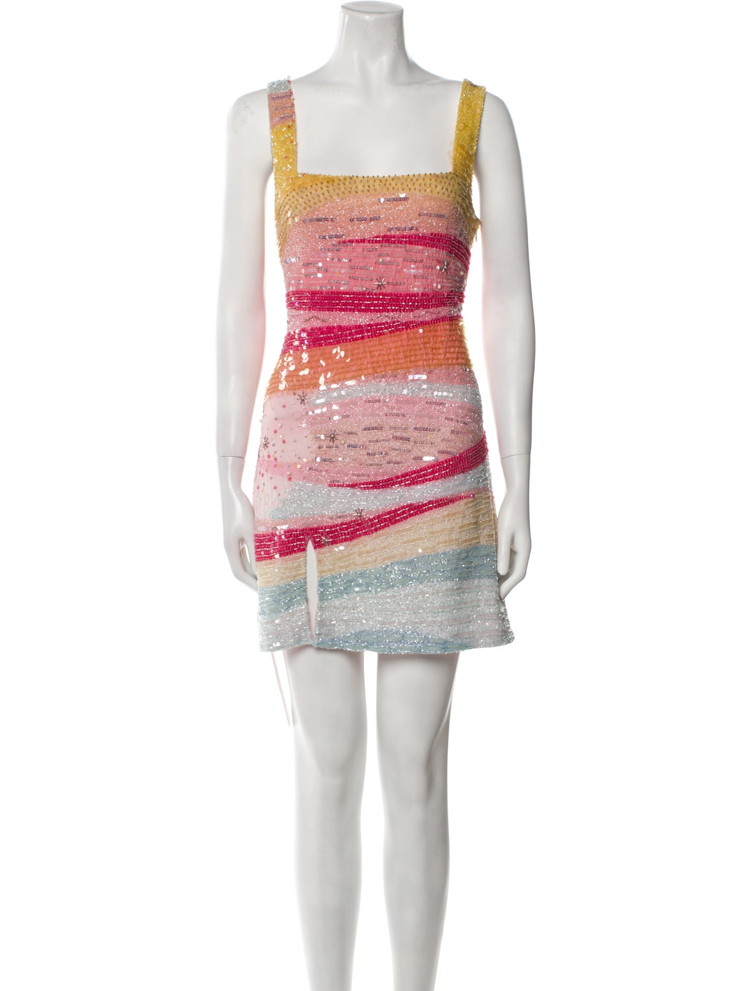 Staud Patterned Mini Dress