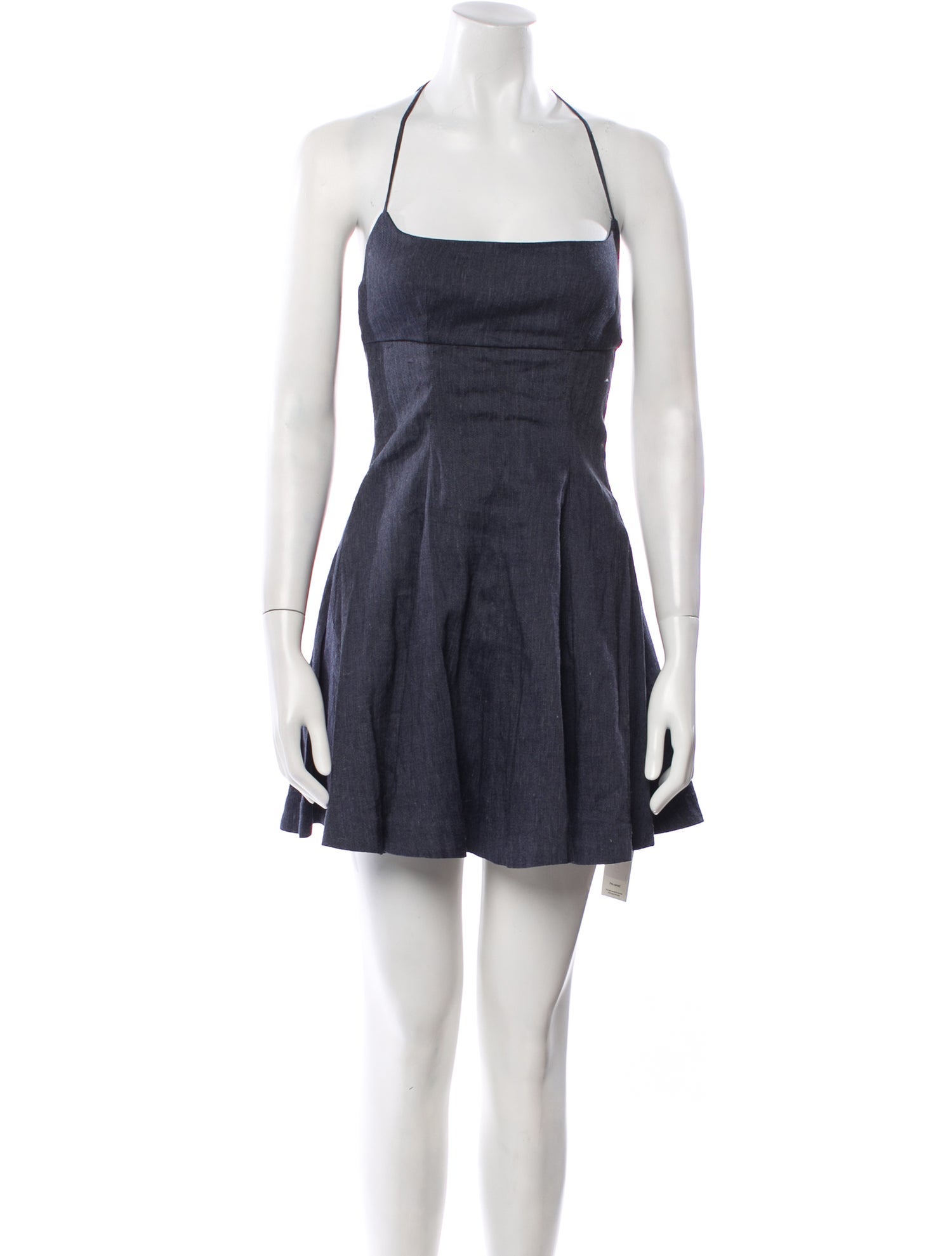 Staud Square Neckline Mini Dress