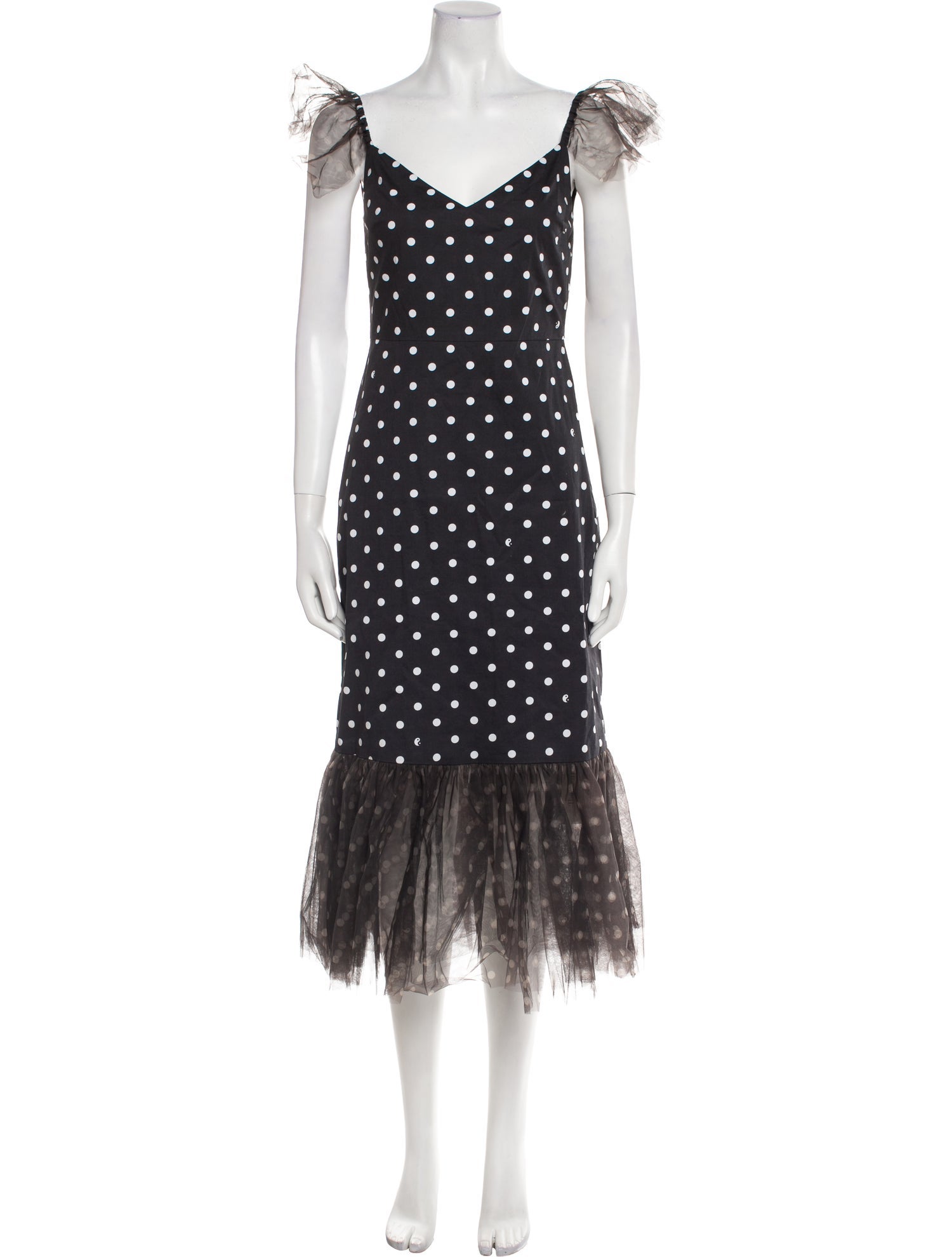 Staud Polka Dot Print Long Dress w/ Tags