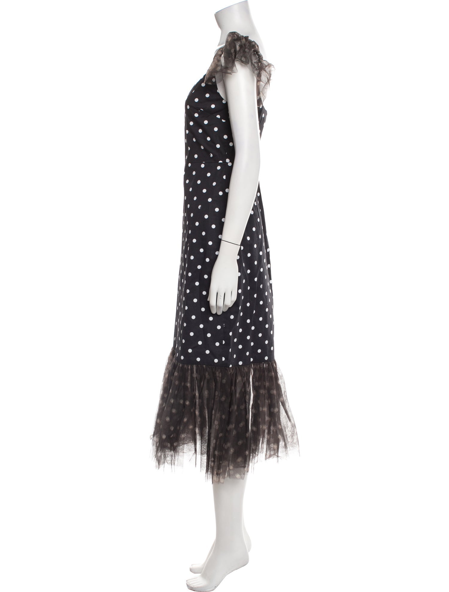 Staud Polka Dot Print Long Dress w/ Tags