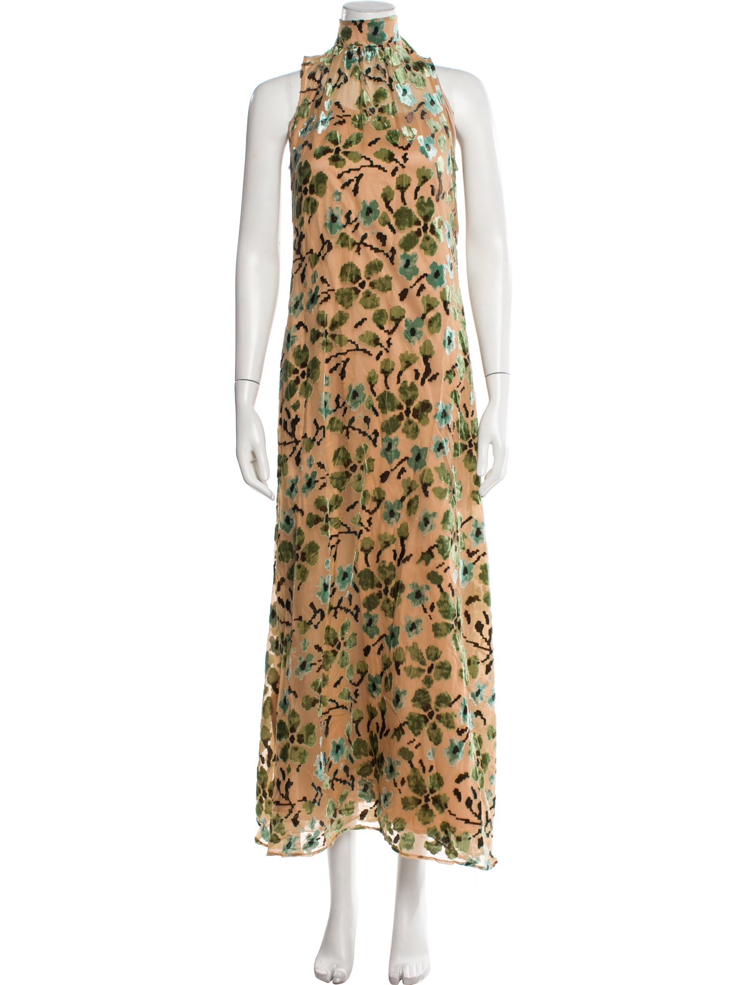 Staud Animal Print Long Dress