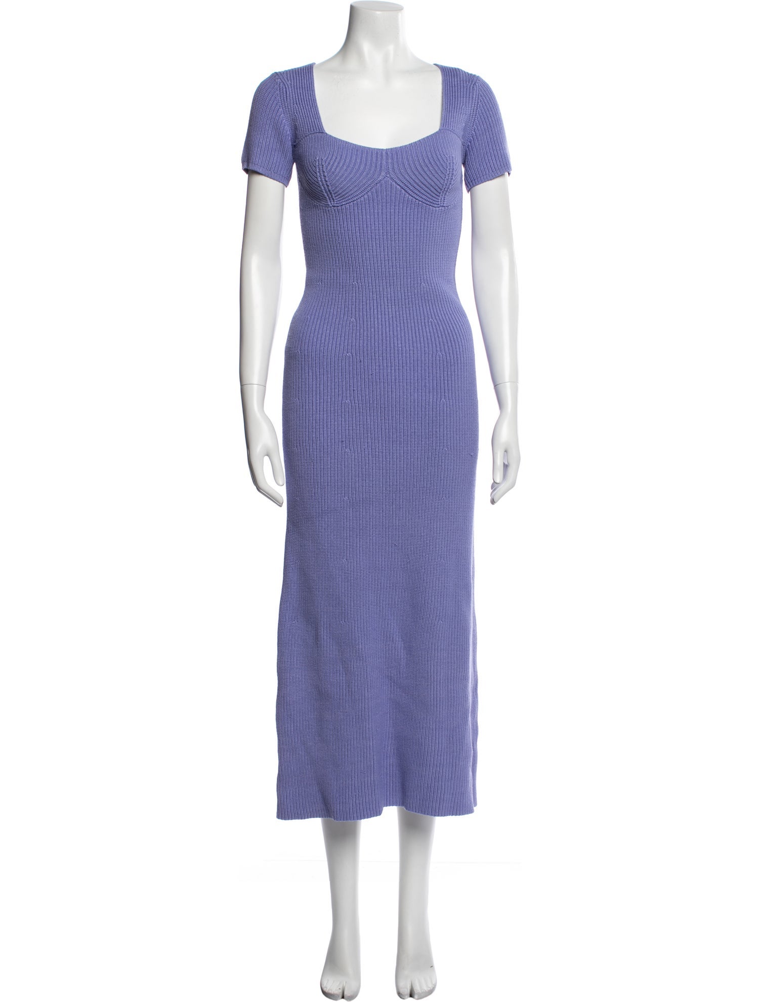 Staud Striped Midi Length Dress