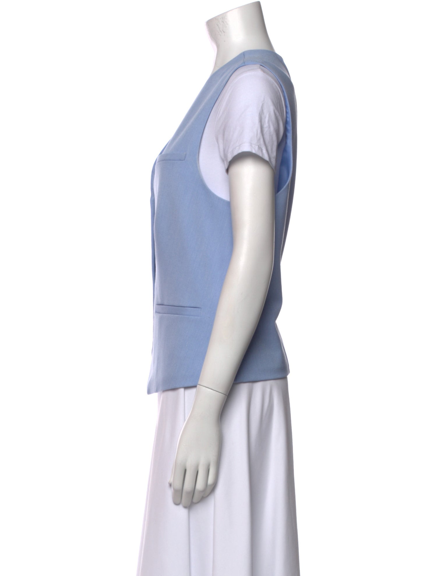 Staud V-Neck Short Sleeve Button-Up Top