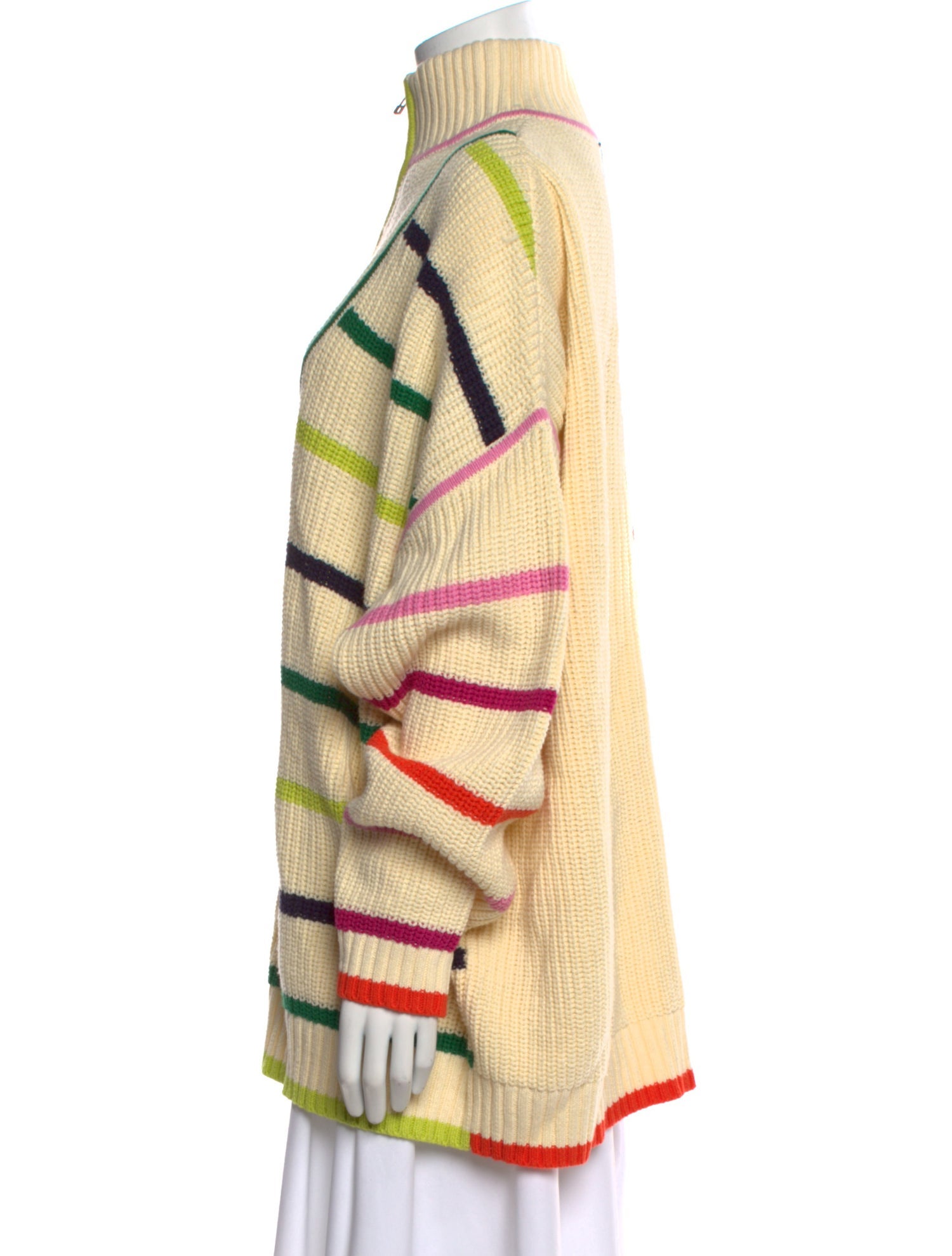 Staud Striped Mock Neck Sweater w/ Tags