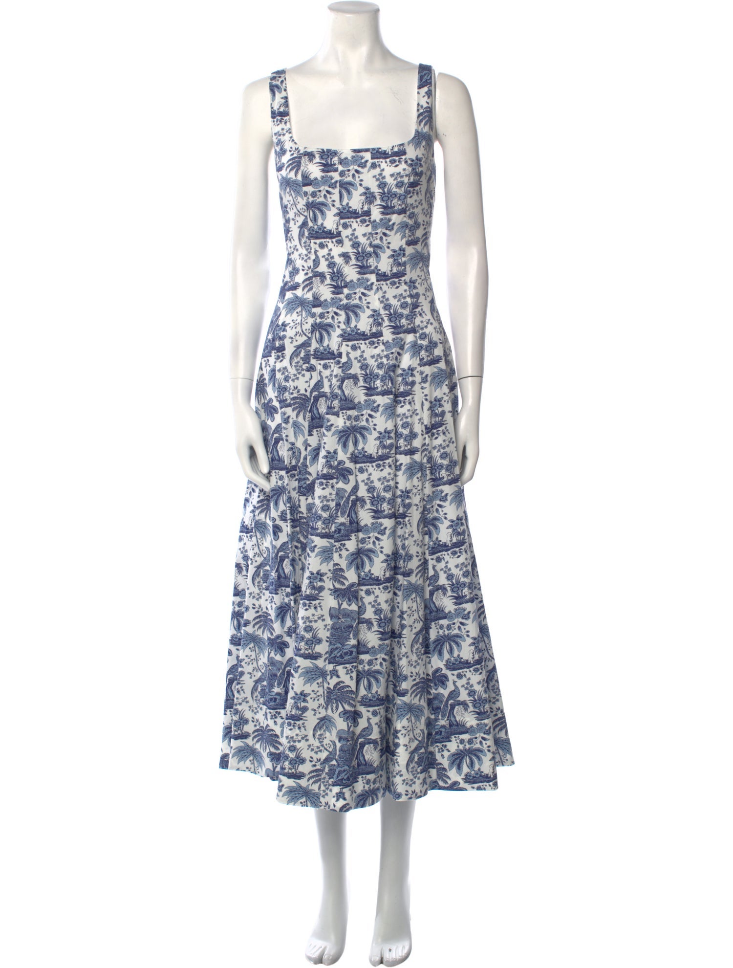 Staud Printed Long Dress