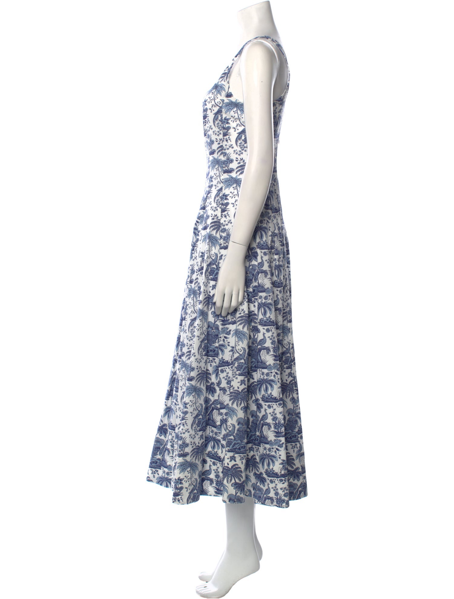 Staud Printed Long Dress