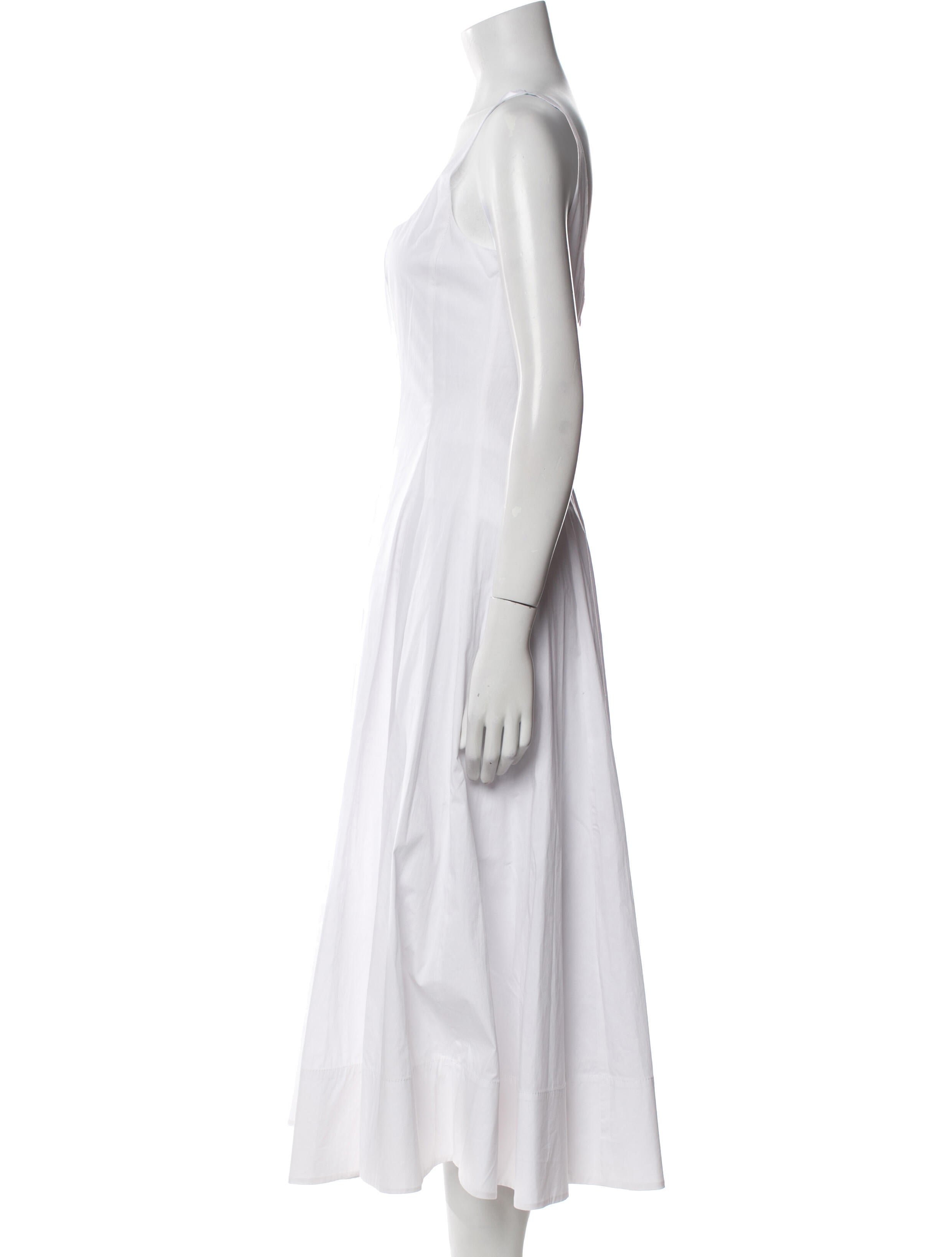 Staud Square Neckline Long Dress