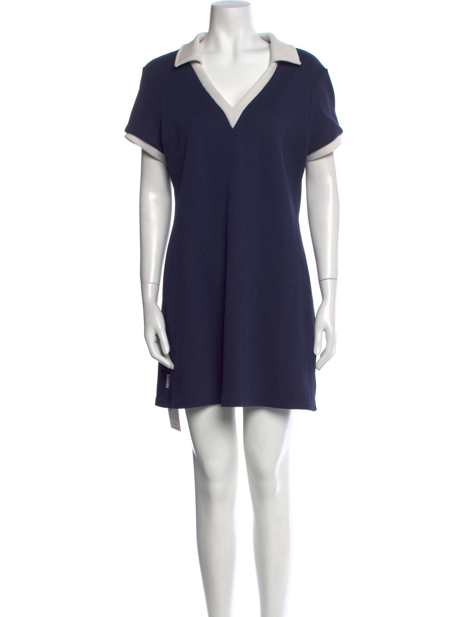 Staud V-Neck Mini Dress