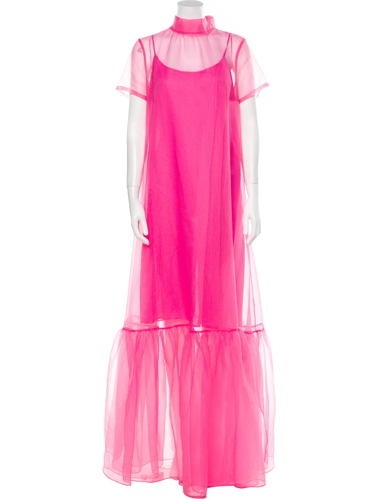 Staud Mock Neck Long Dress