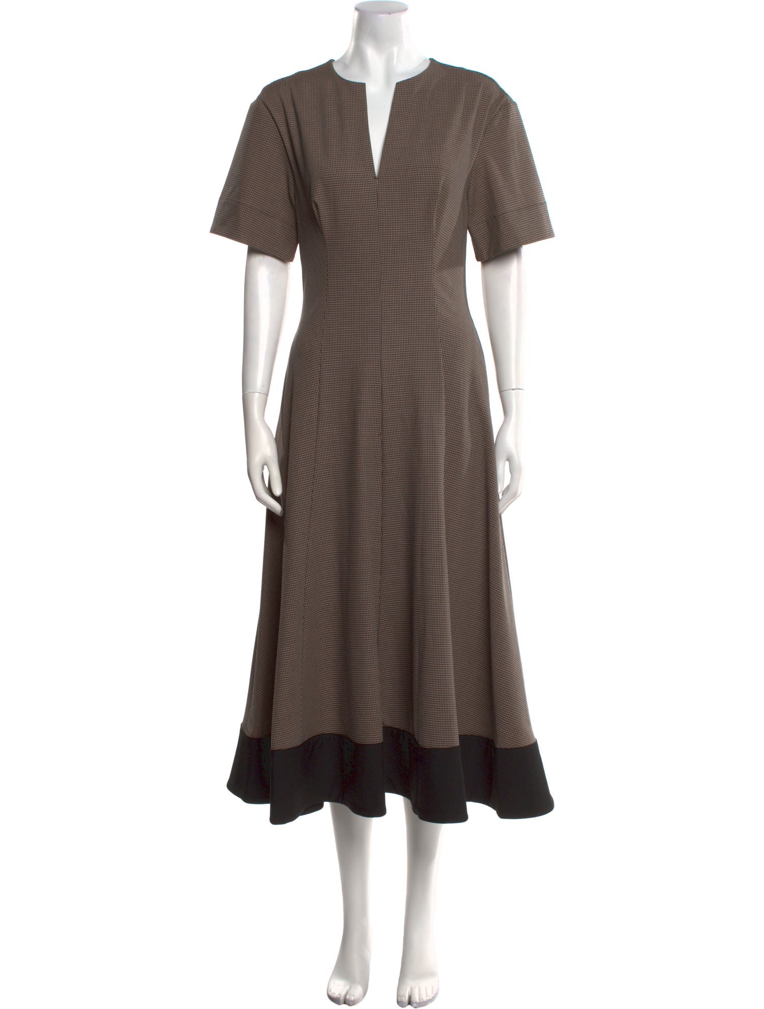 Staud V-Neck Long Dress