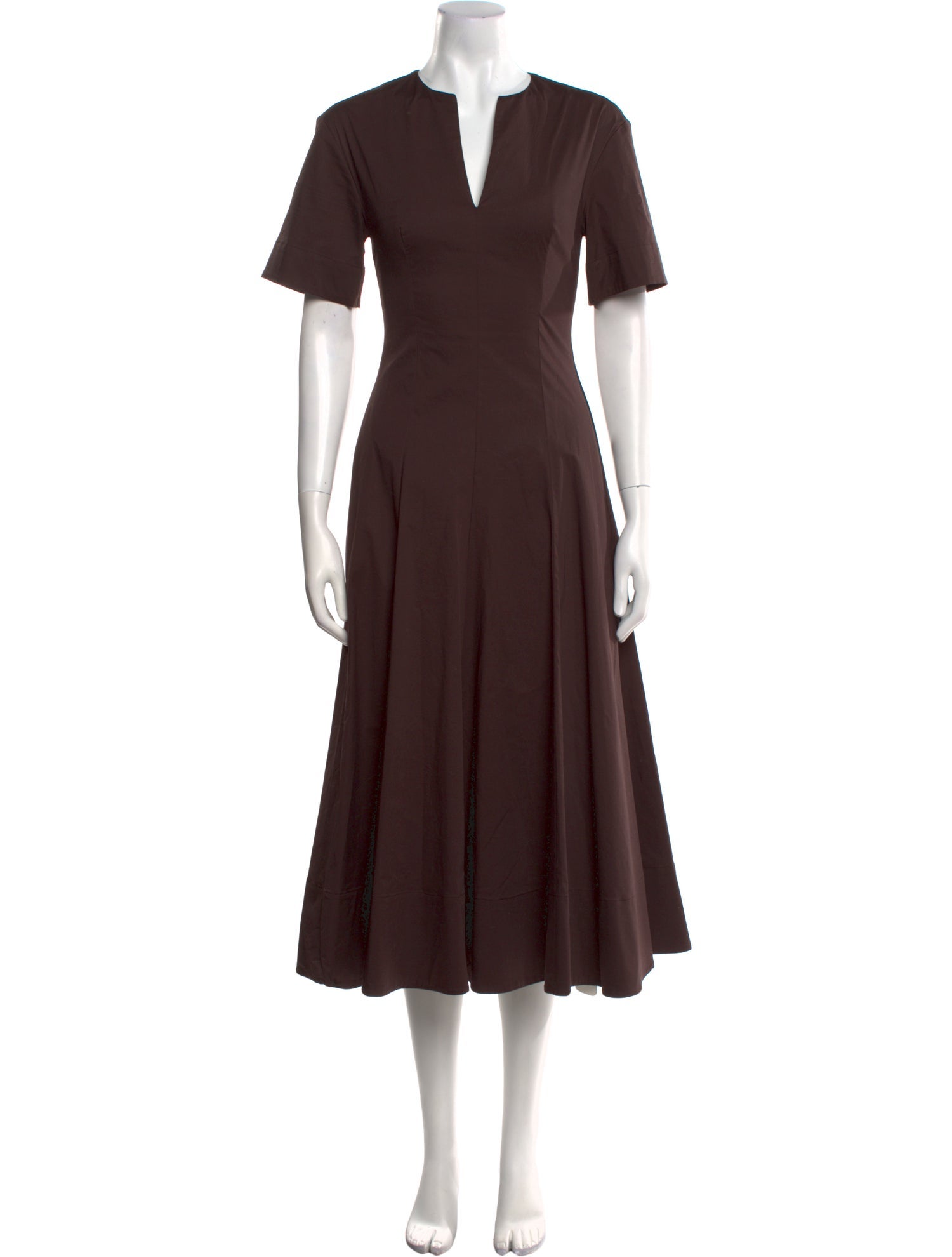 Staud V-Neck Long Dress