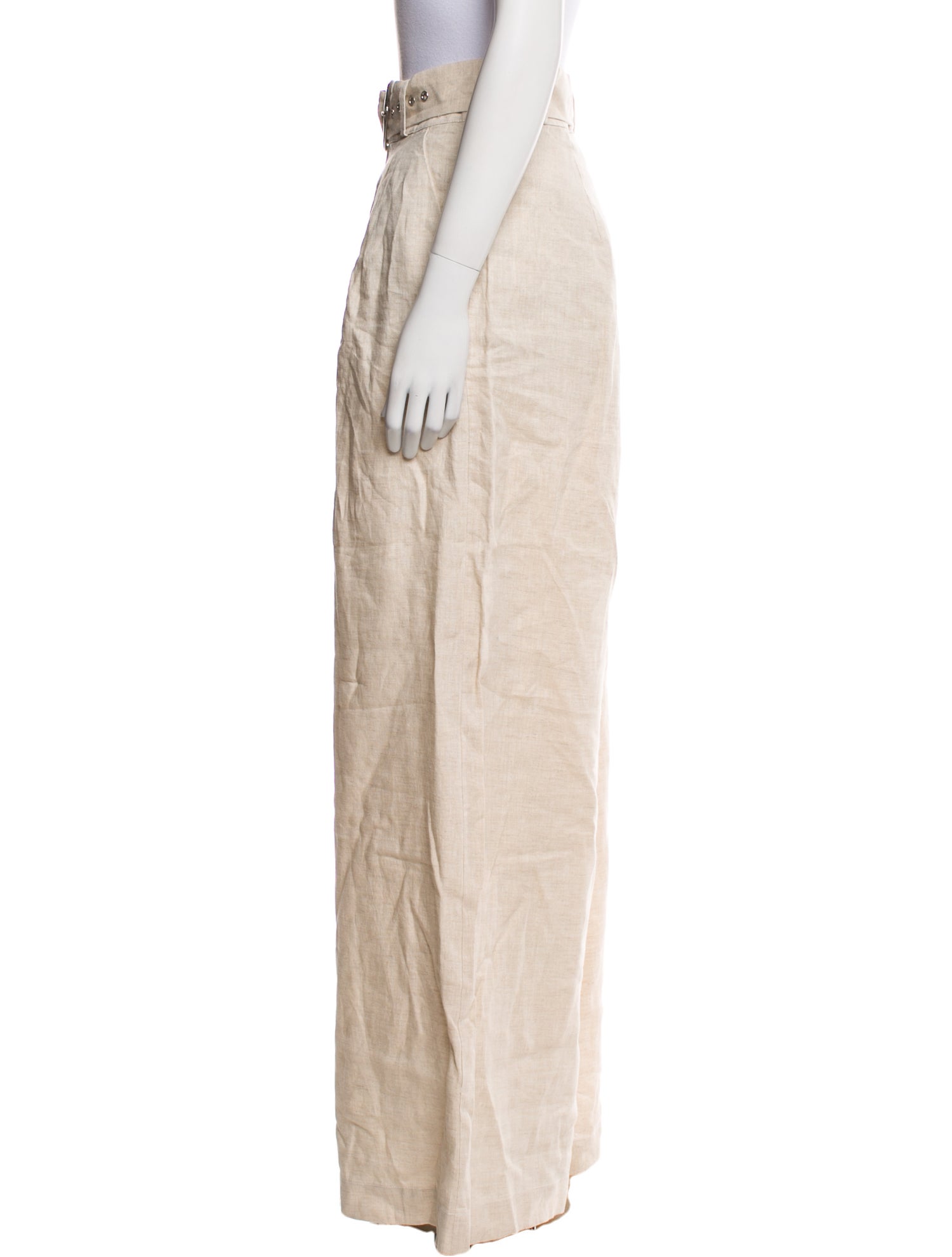 Staud Linen Wide Leg Pants