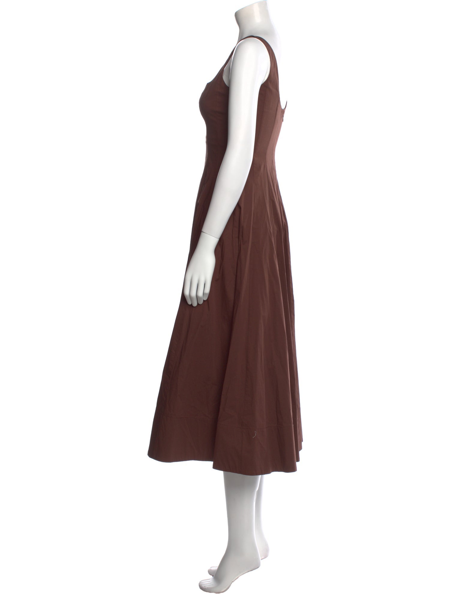 Staud Square Neckline Long Dress