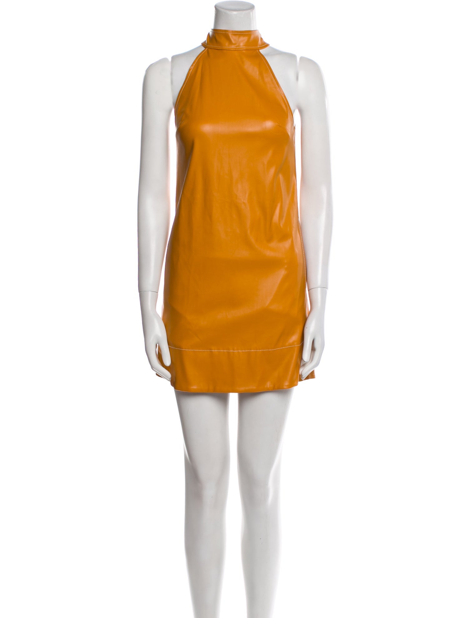 Staud Mock Neck Mini Dress