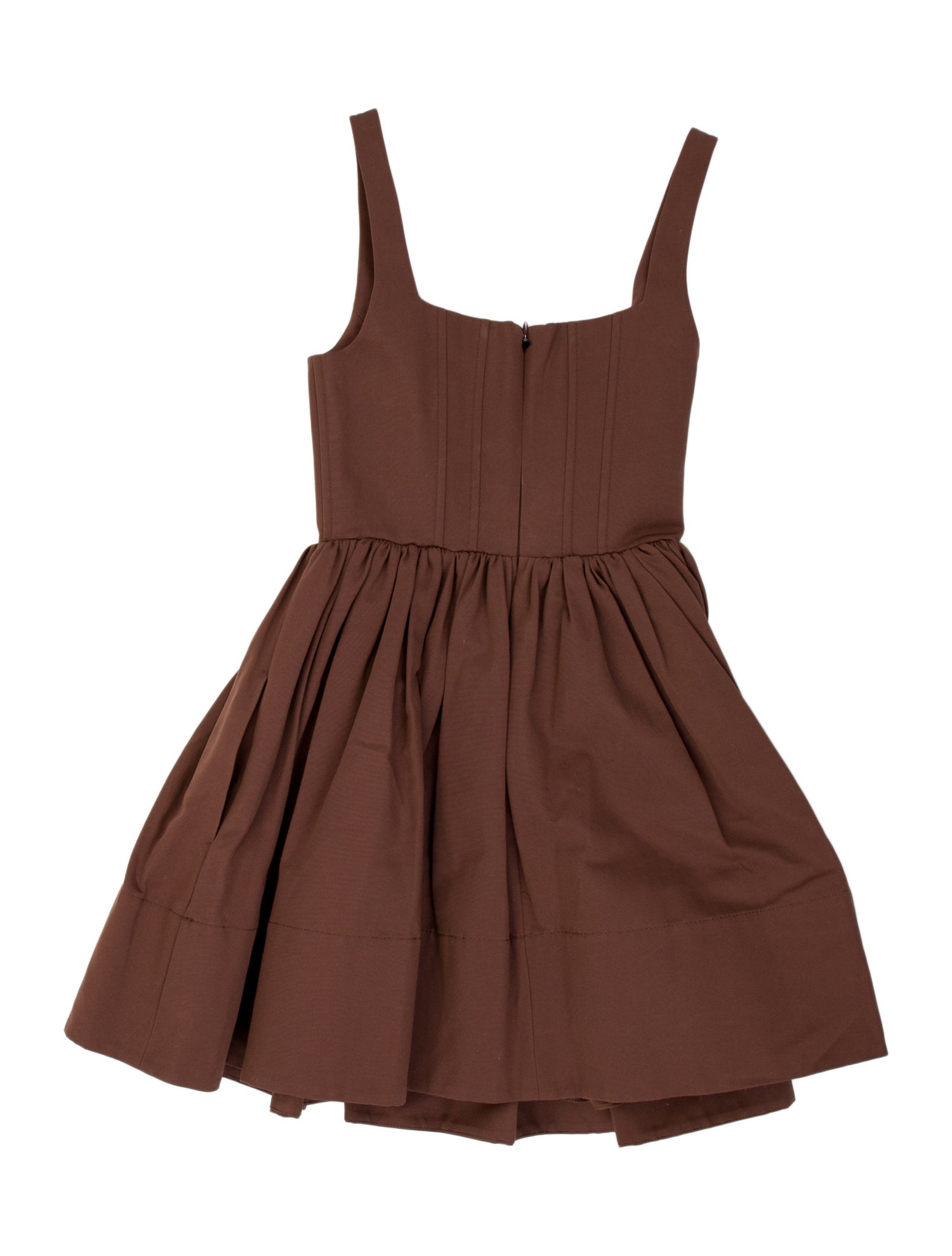 Staud Square Neckline Mini Dress
