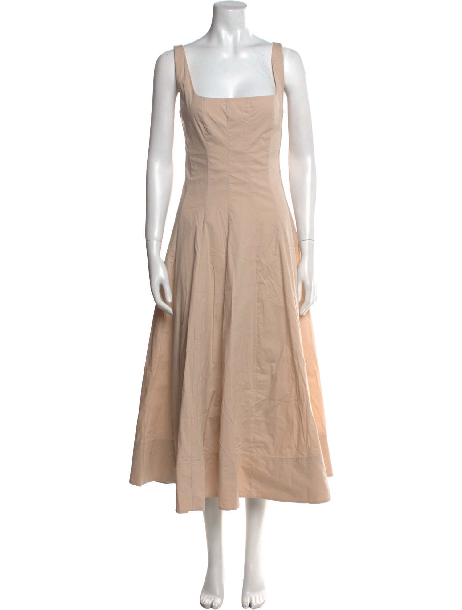 Staud Square Neckline Long Dress