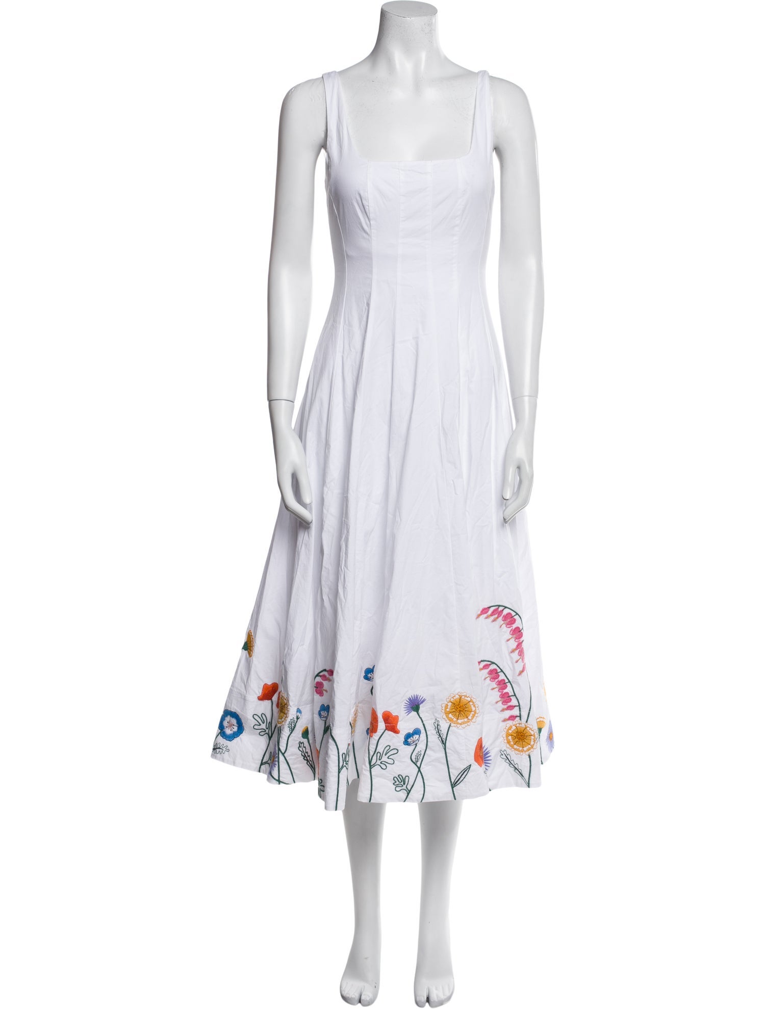 Staud Printed Long Dress