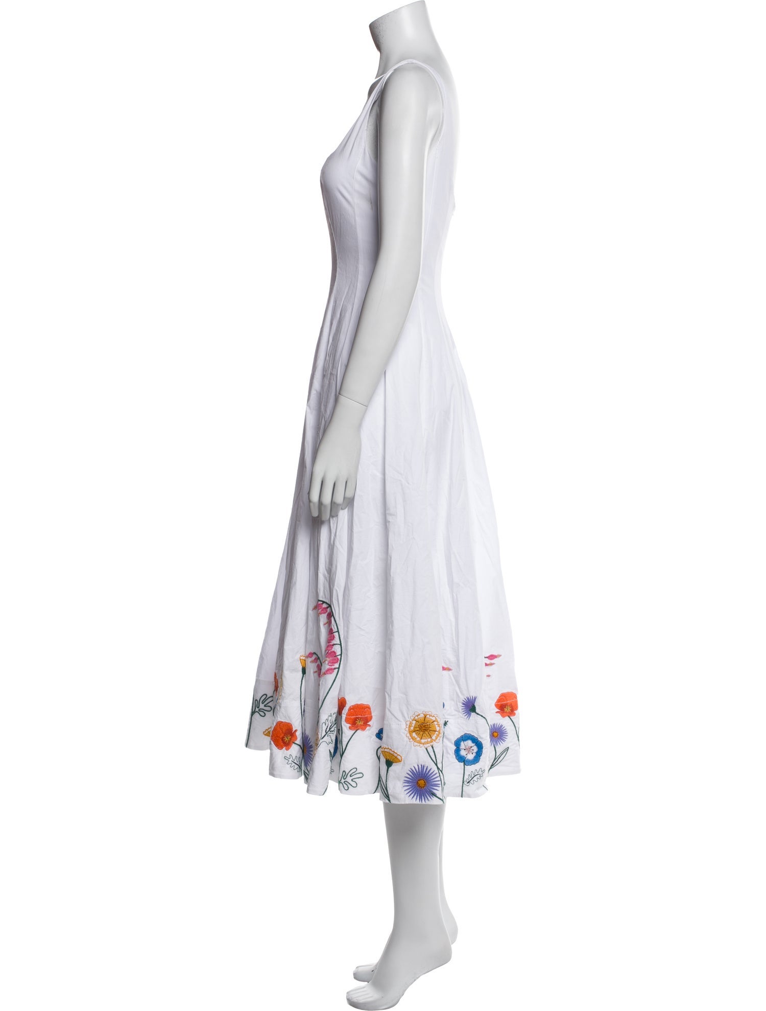 Staud Printed Long Dress