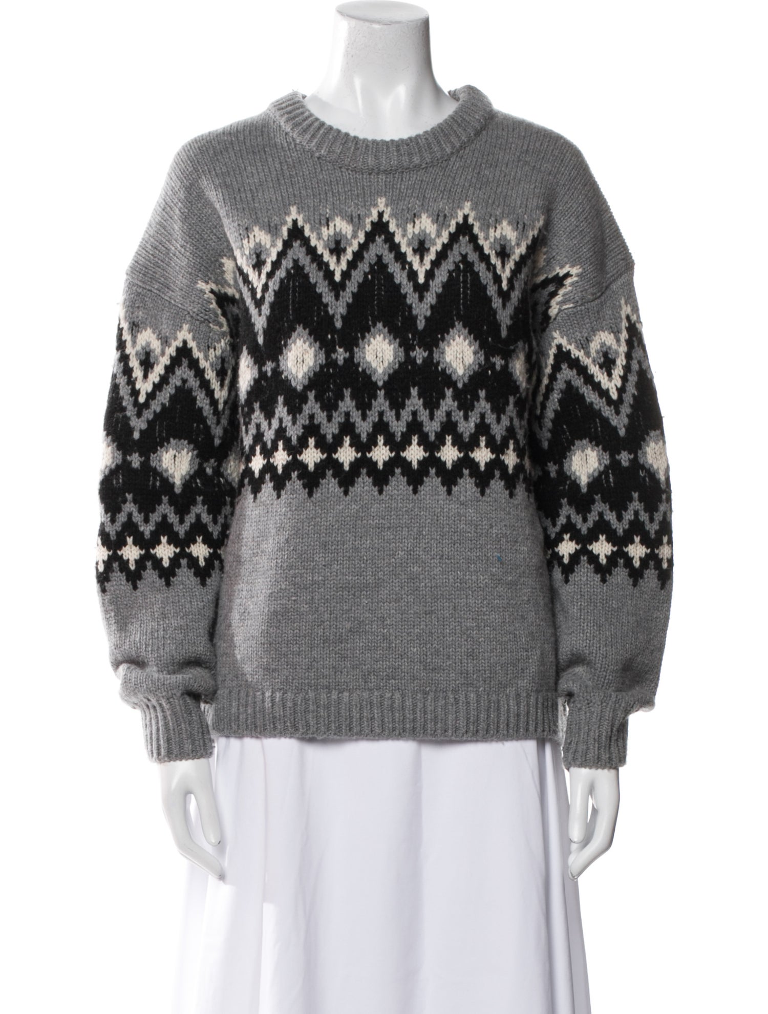 Staud Wool Printed Sweater