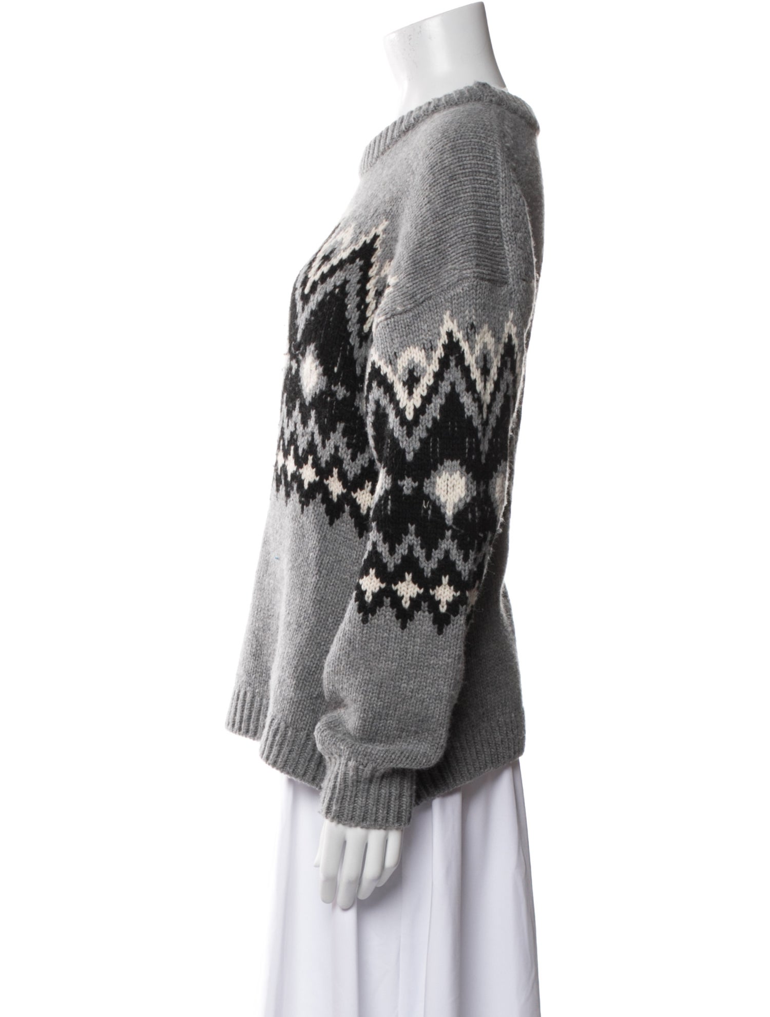 Staud Wool Printed Sweater