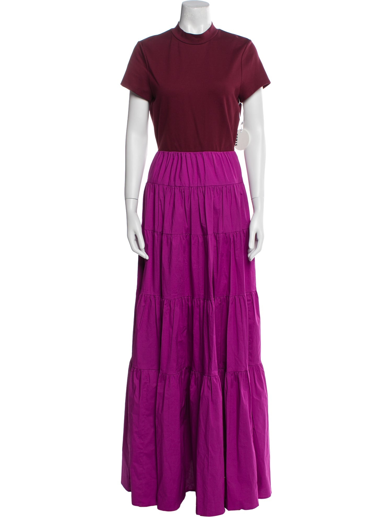 Staud Mock Neck Long Dress