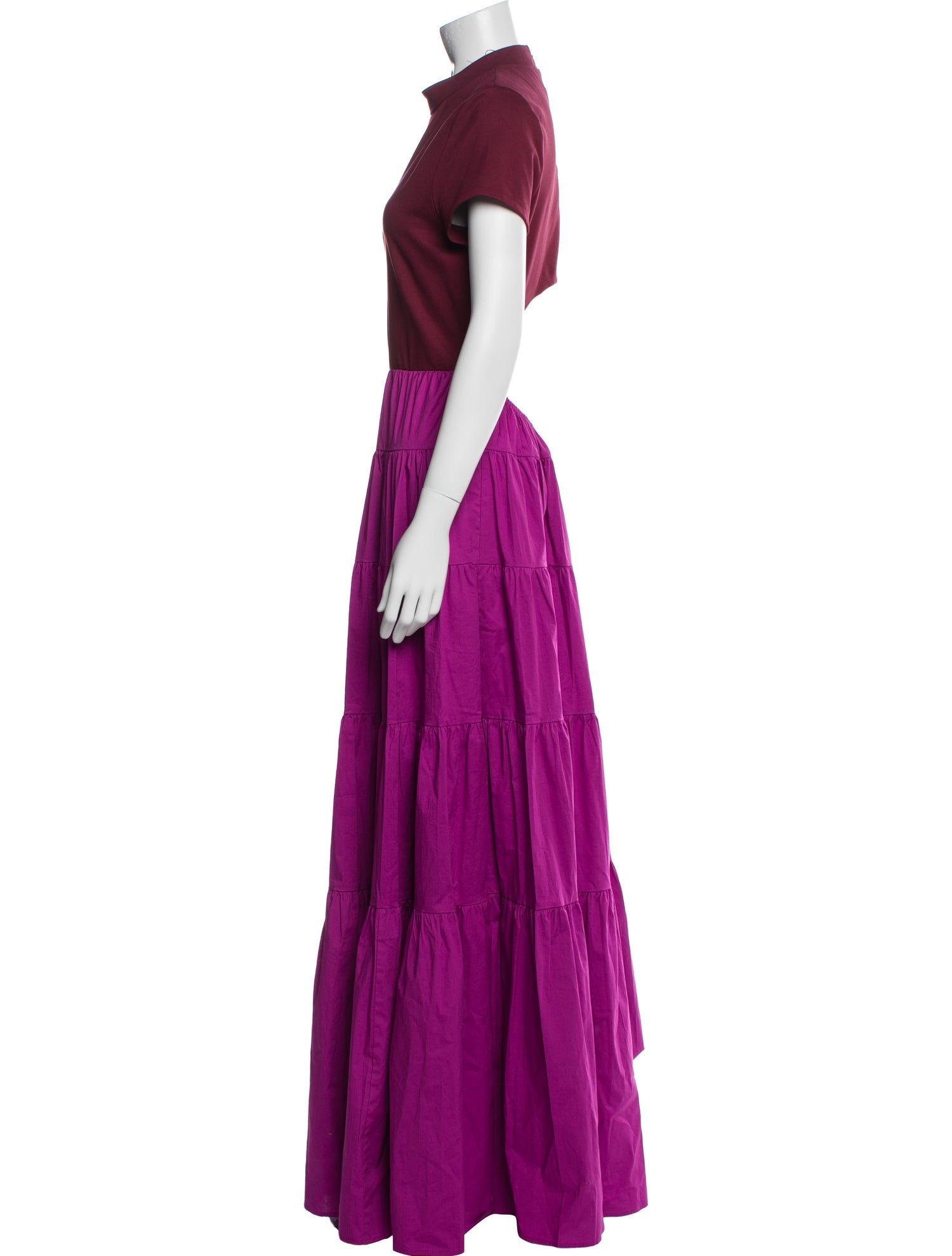 Staud Mock Neck Long Dress