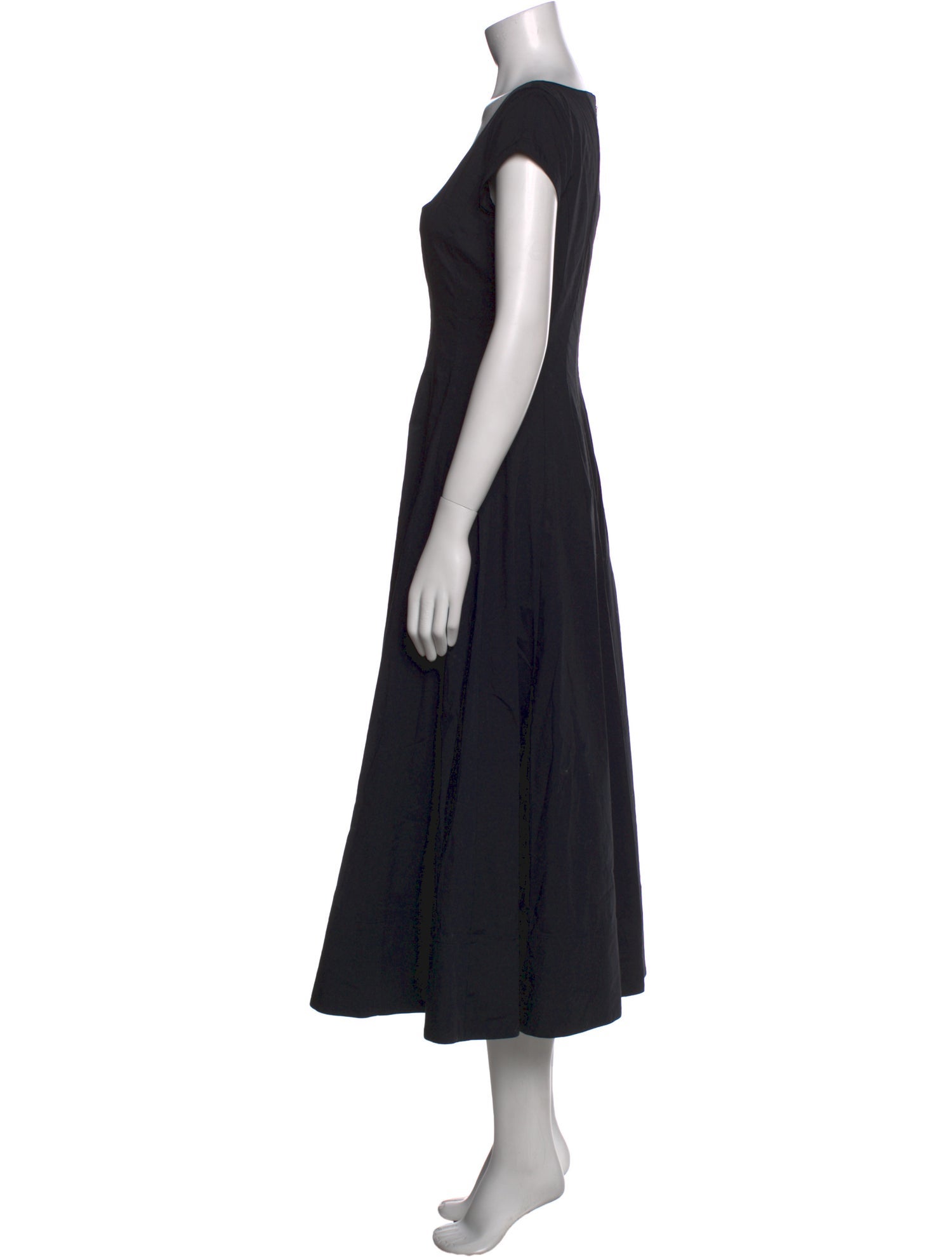 Staud Square Neckline Midi Length Dress