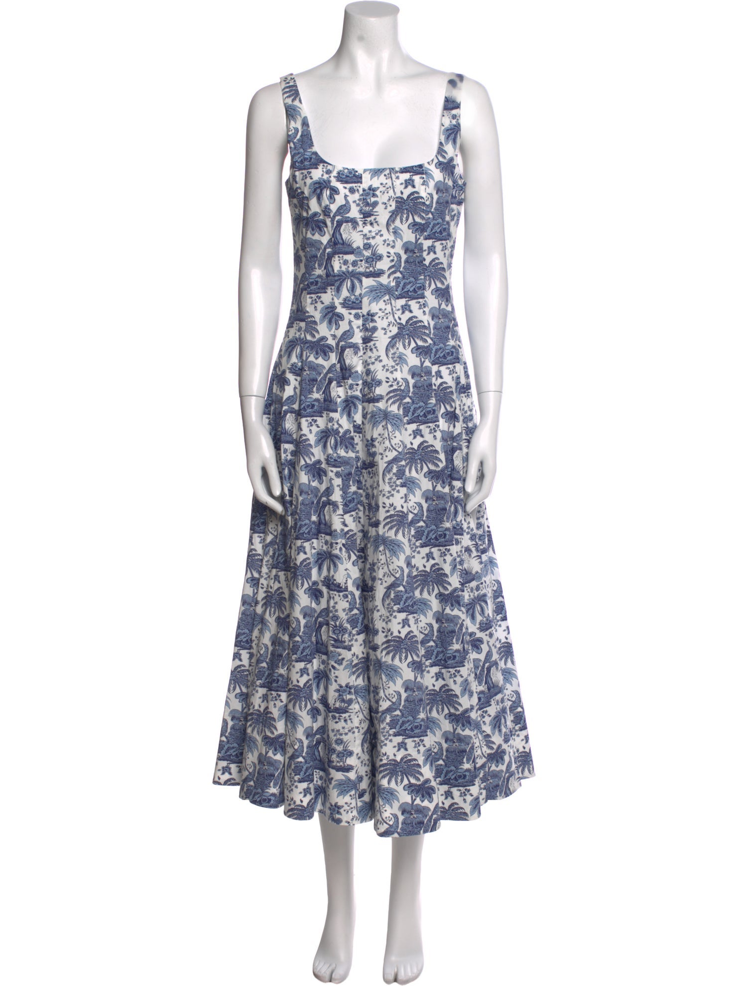 Staud Floral Print Long Dress