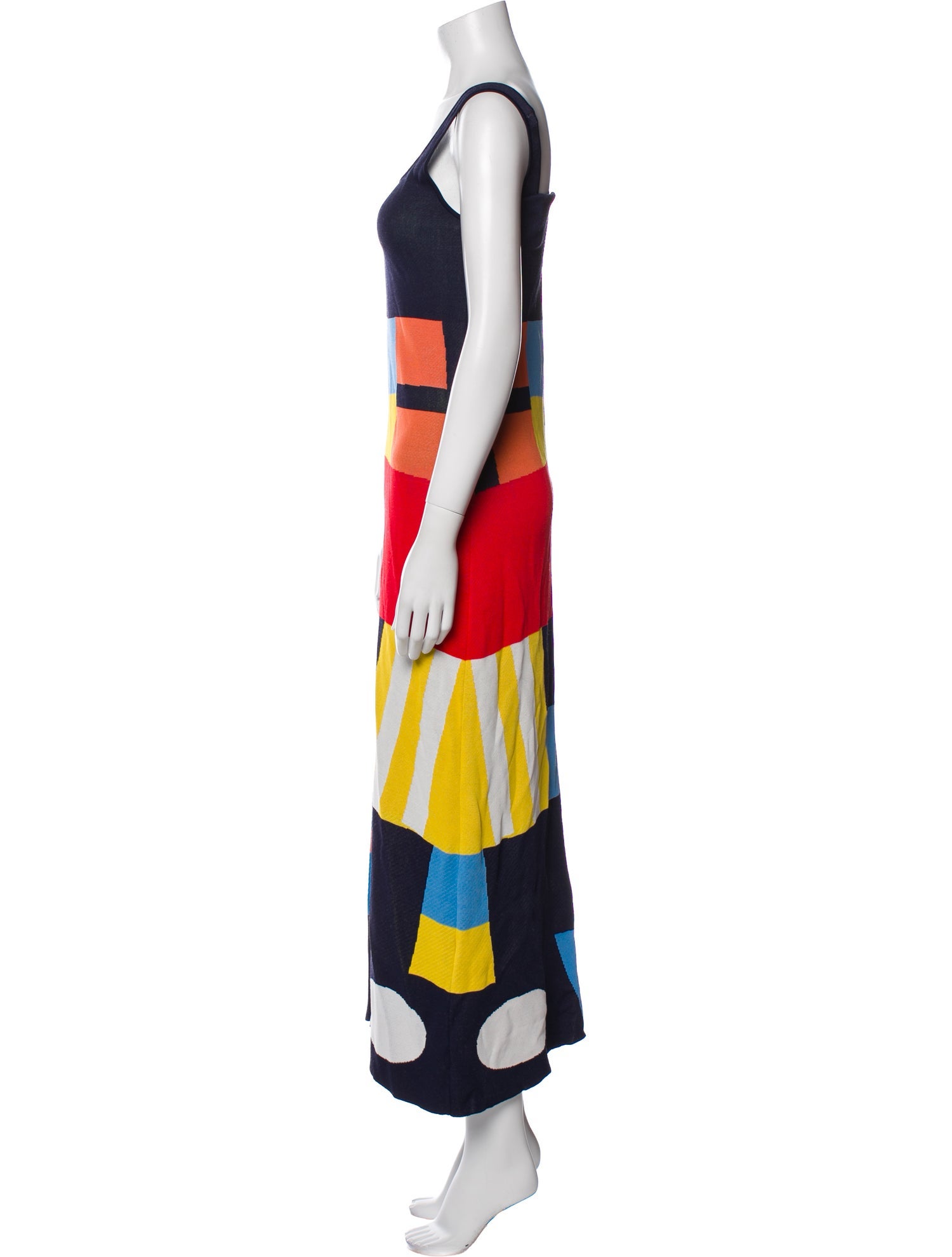 Staud Printed Long Dress