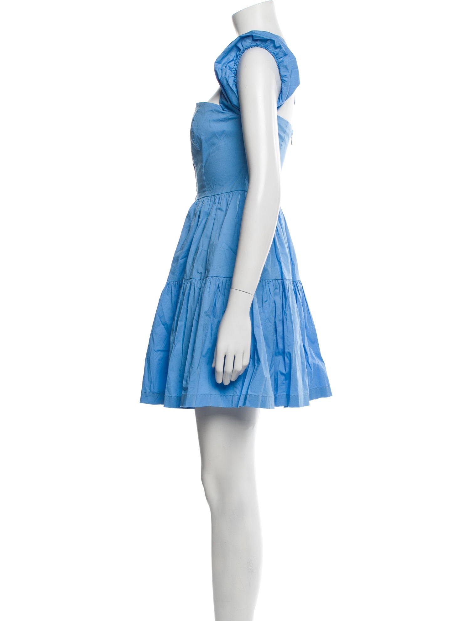 staud drop waist dress Skyla Navy Sleeveless Drop Waist Mini Dress main image 0