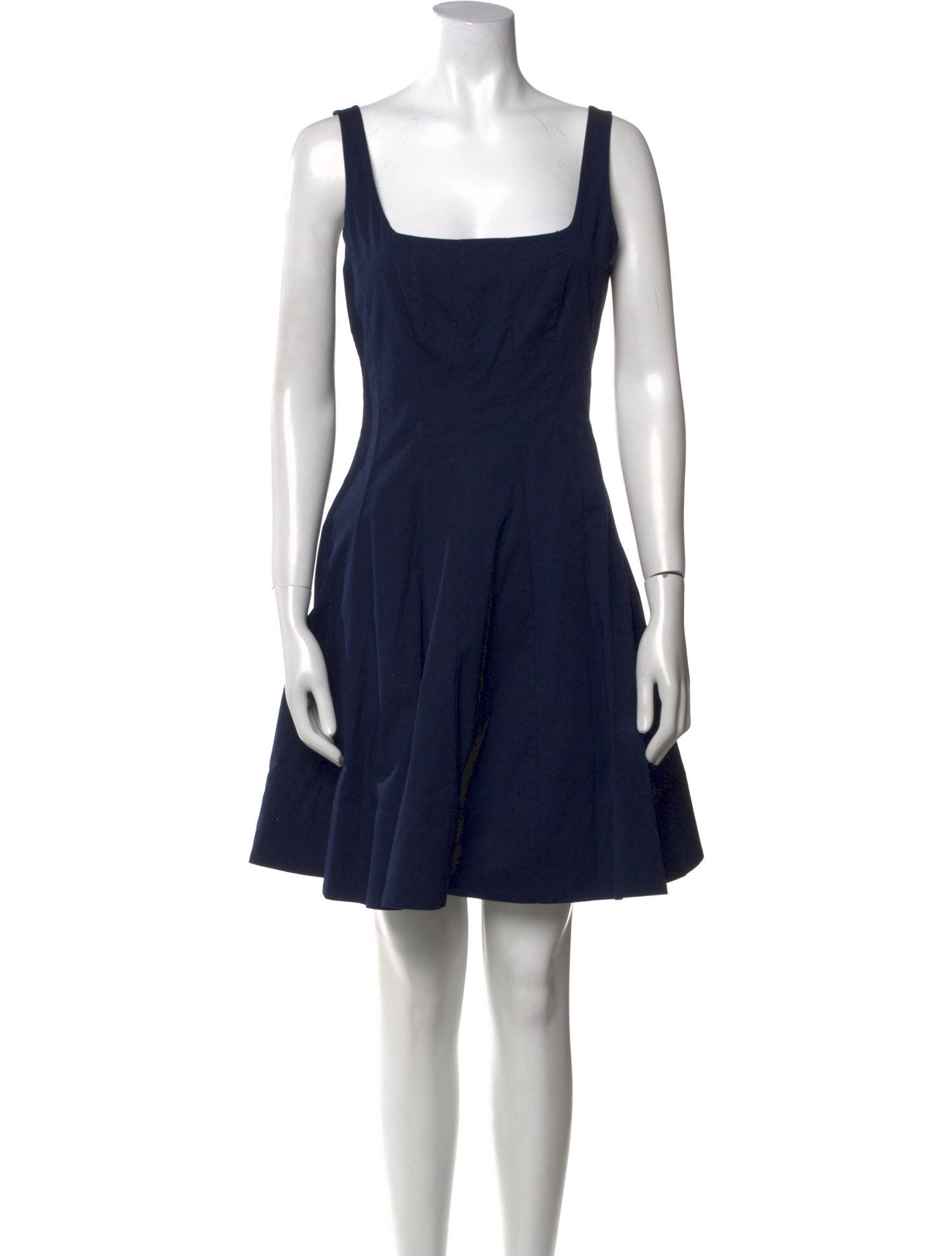 Staud Square Neckline Mini Dress