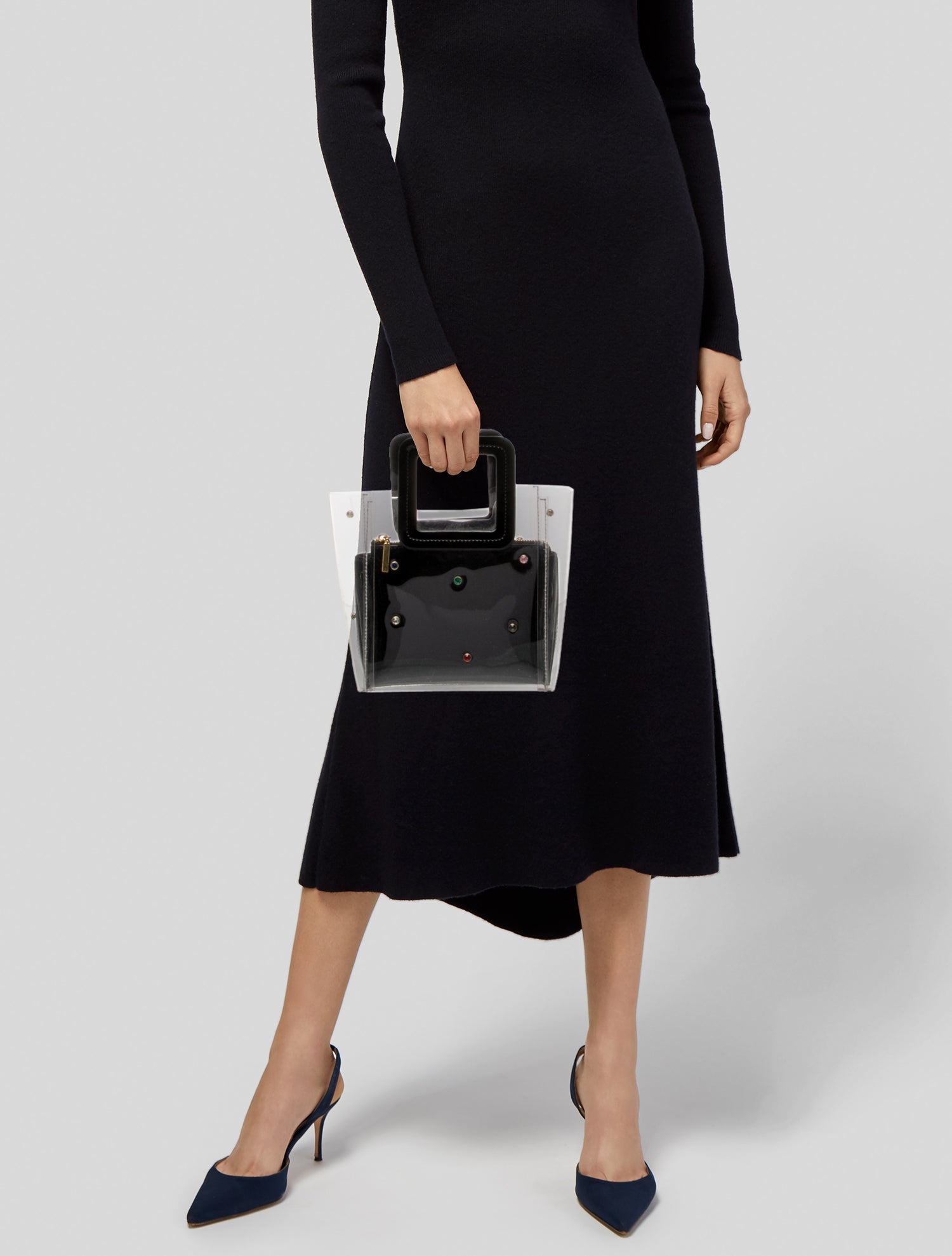 Staud PVC Top Handle Bag