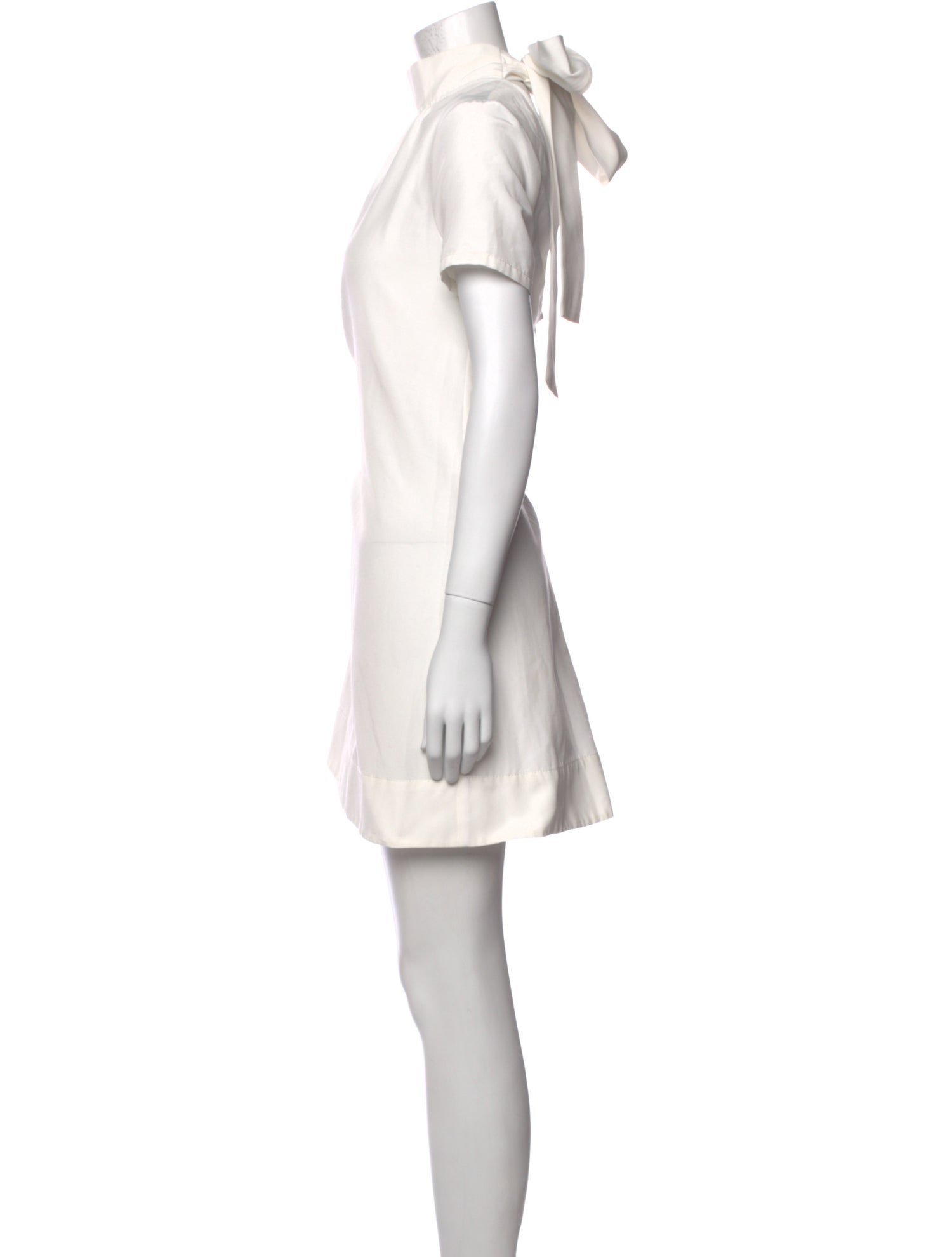 Staud Mock Neck Mini Dress