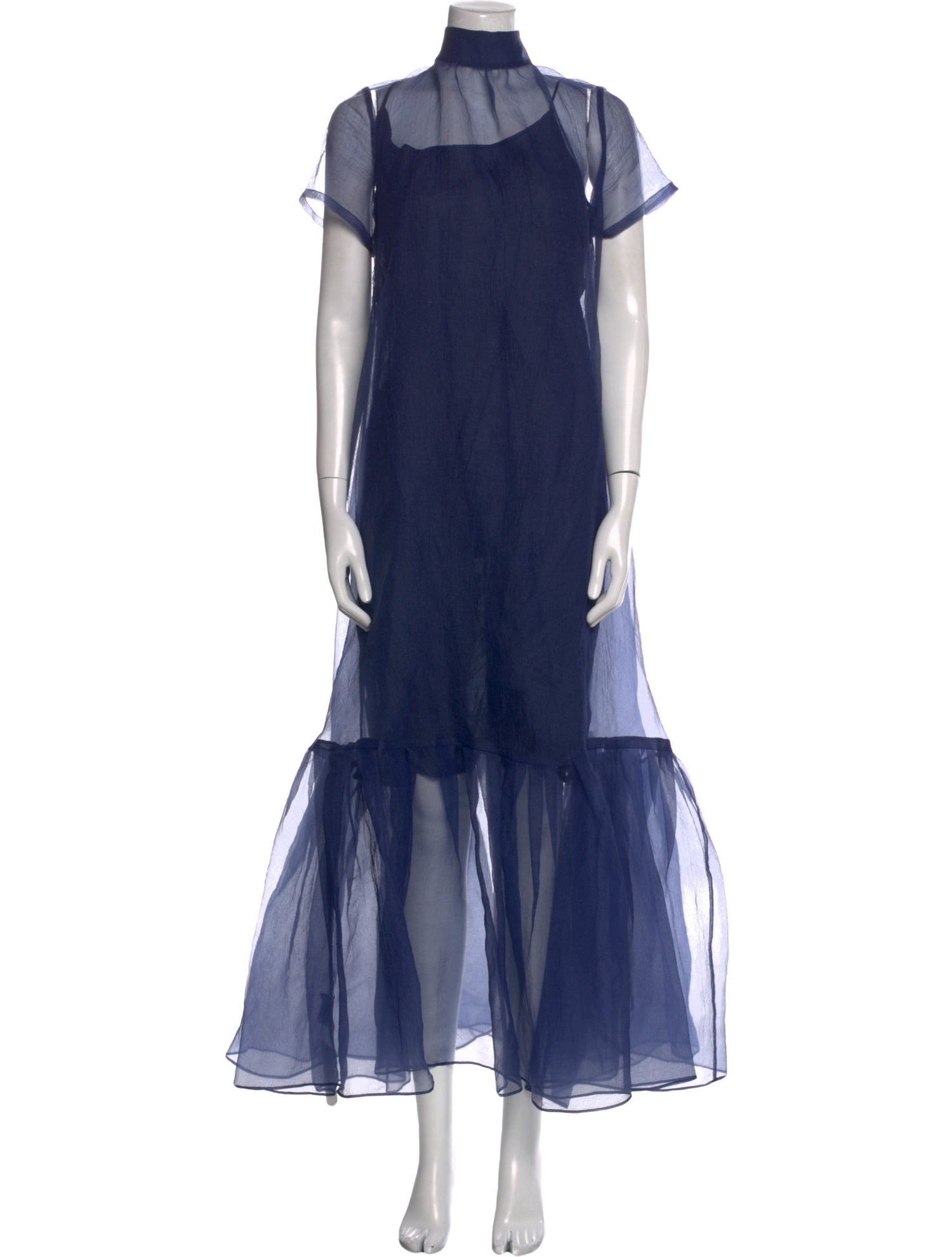 Staud Mock Neck Long Dress