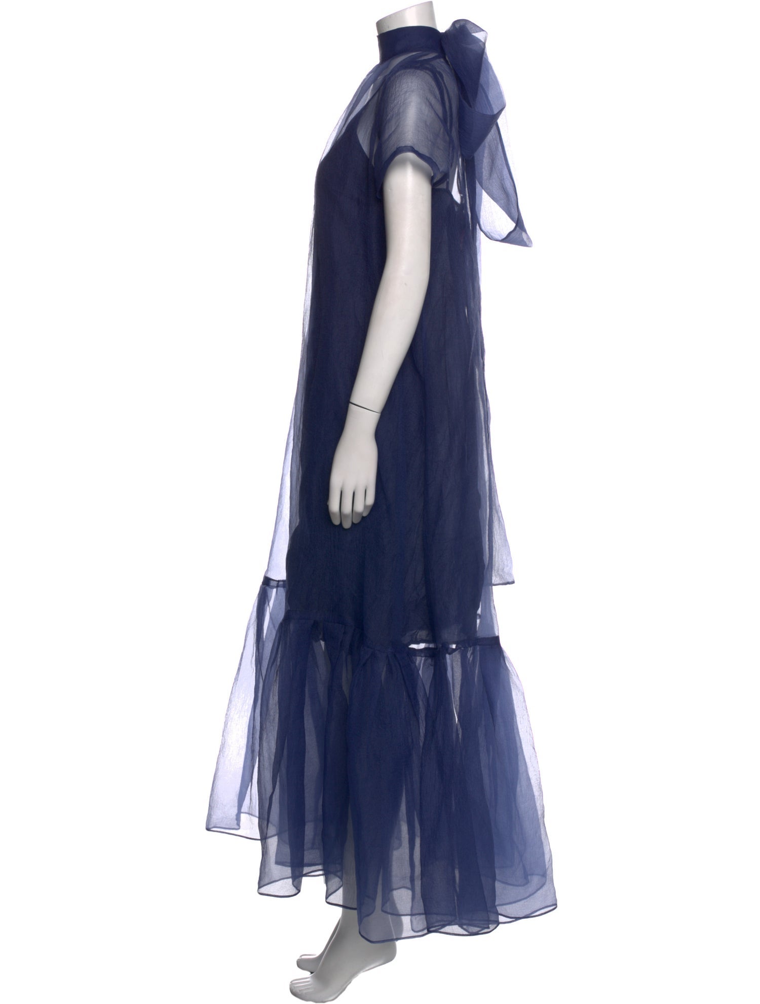 Staud Mock Neck Long Dress