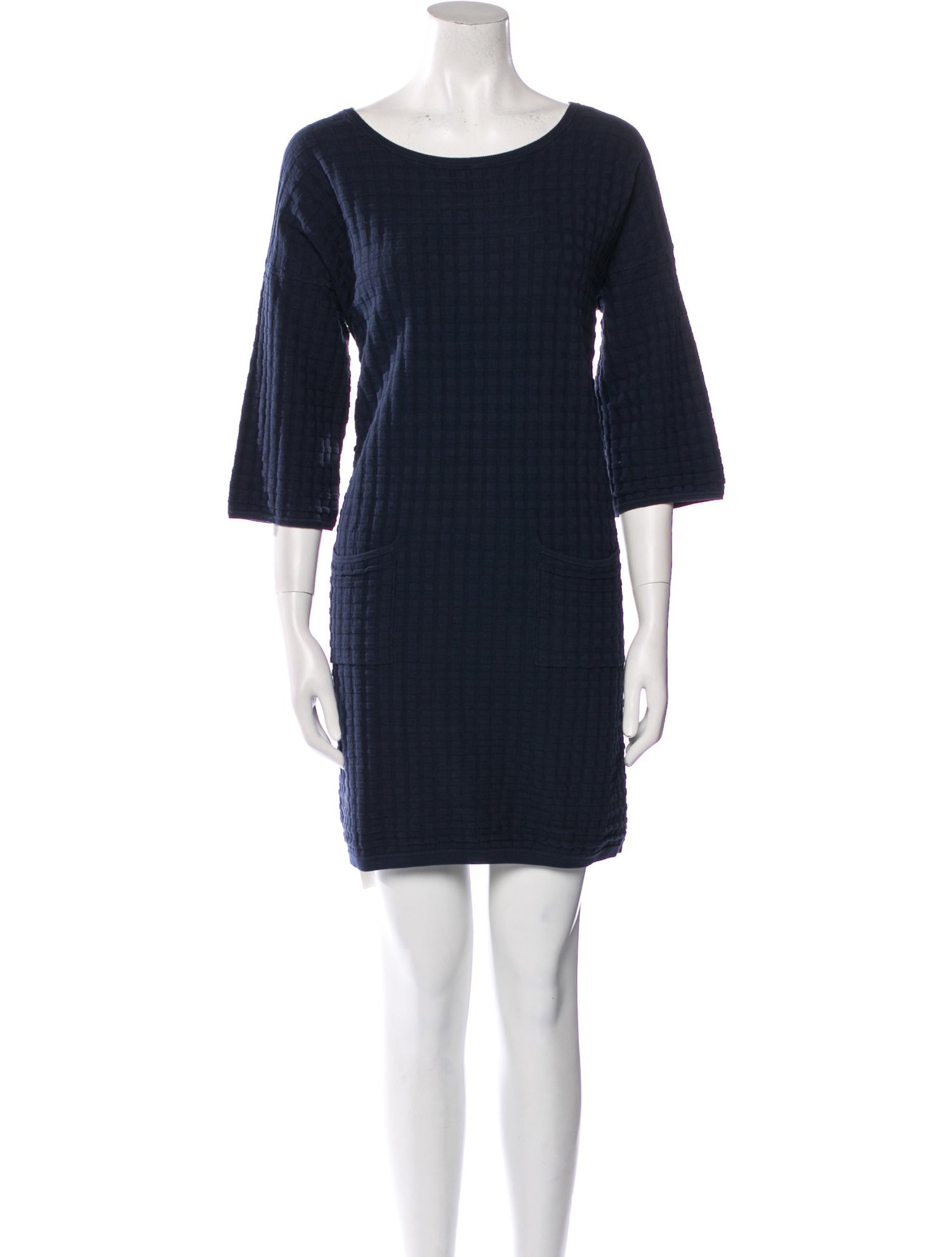 Stefanel Bateau Neckline Mini Dress