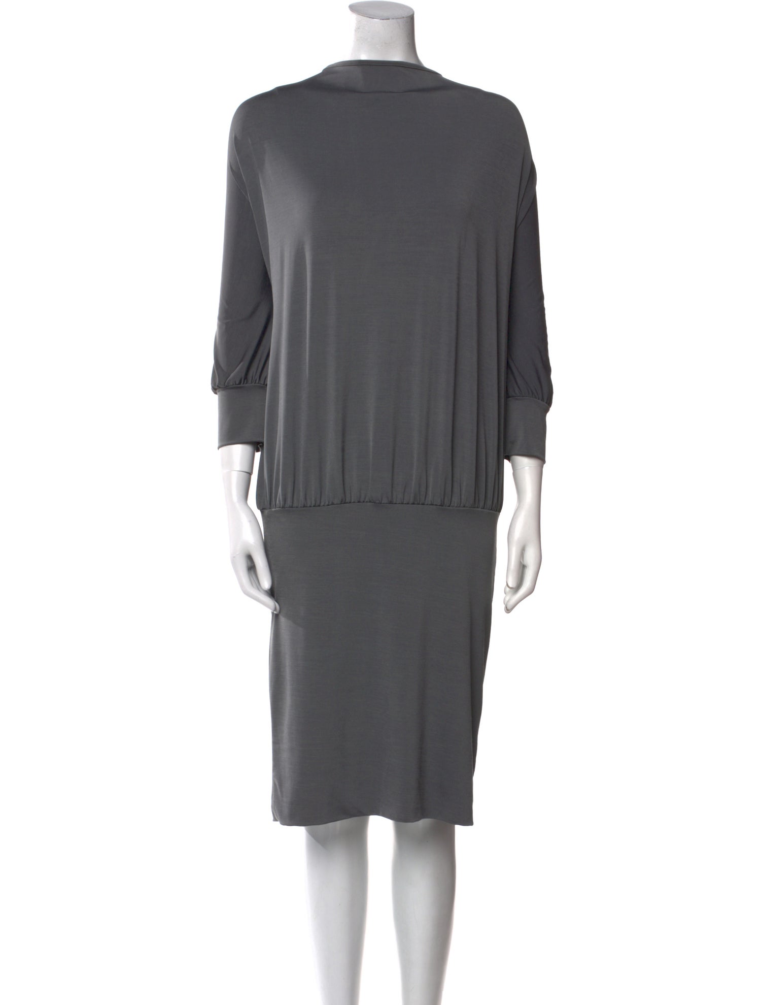 Stefanel Bateau Neckline Midi Length Dress