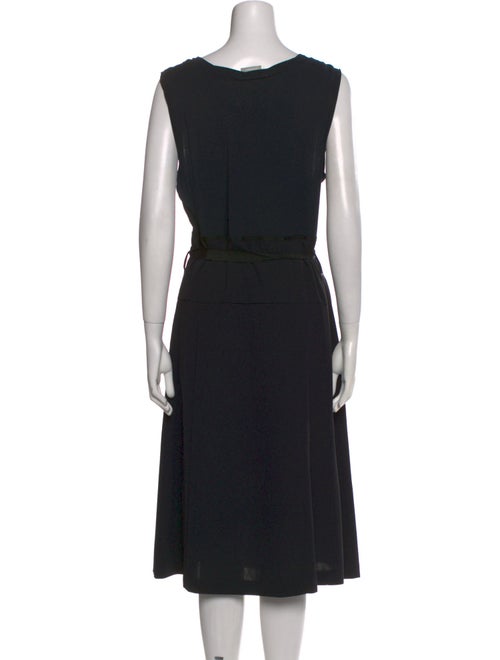 Stefanel Scoop Neck Midi Length Dress