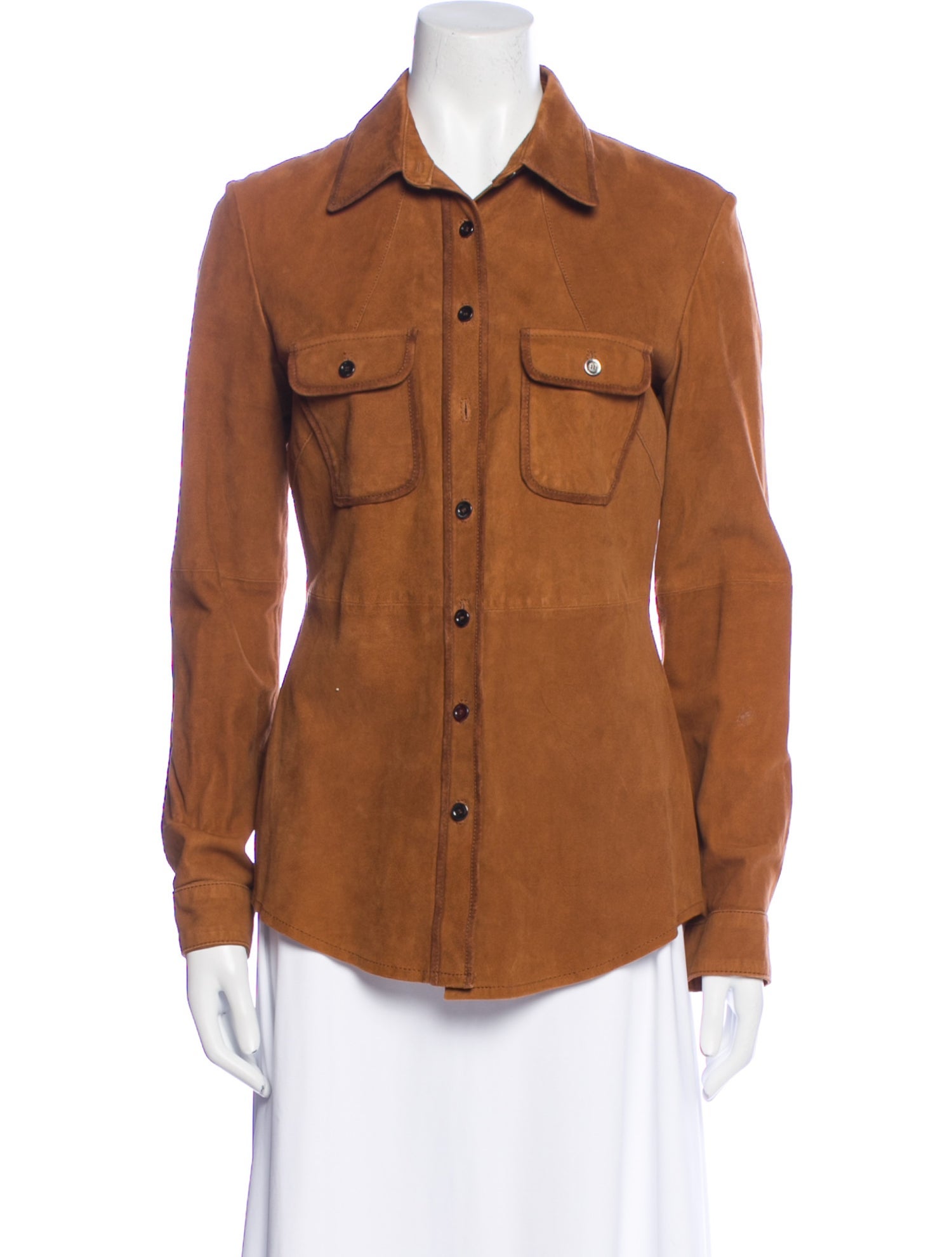 Stefanel Goat Leather Utility Jacket