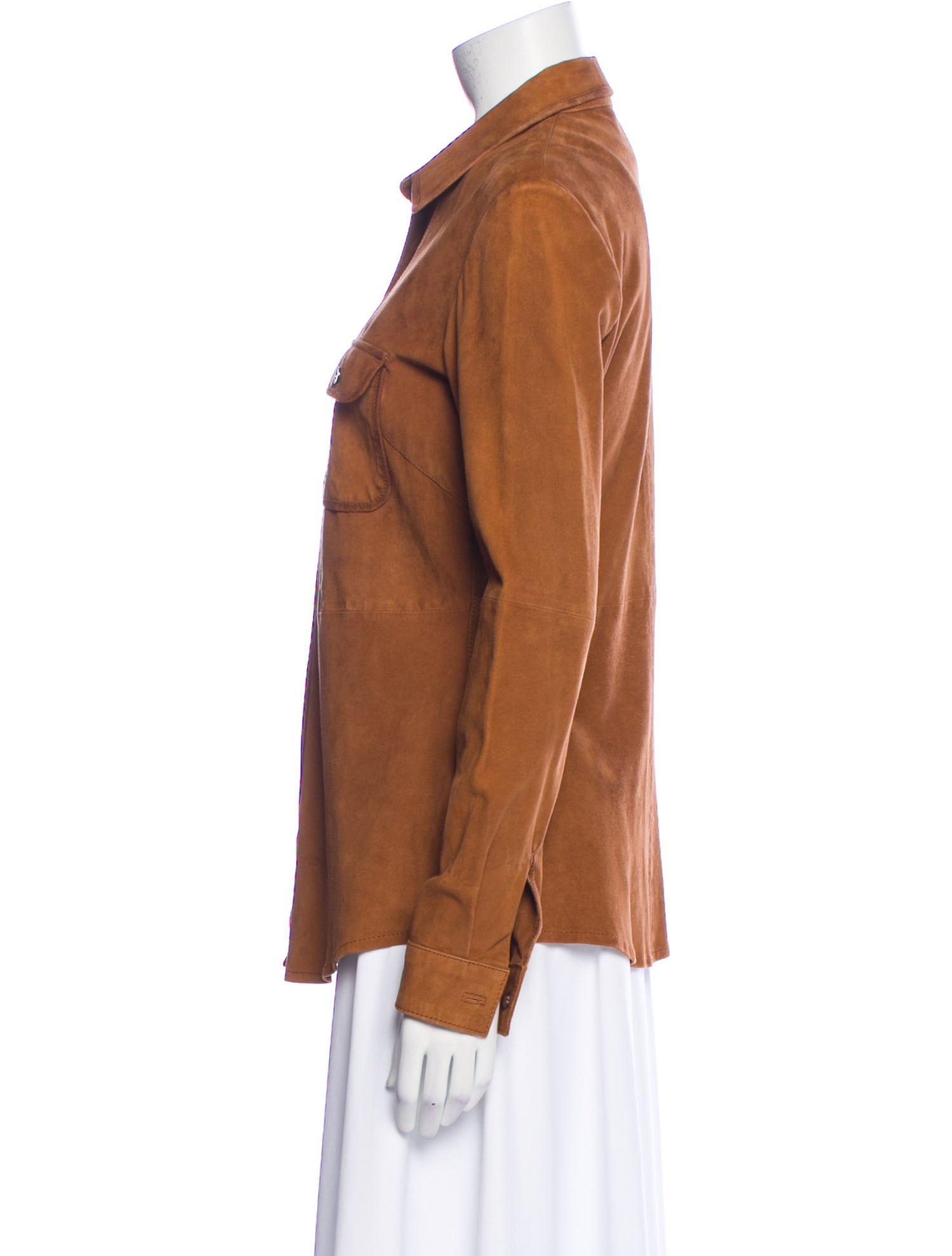 Stefanel Goat Leather Utility Jacket